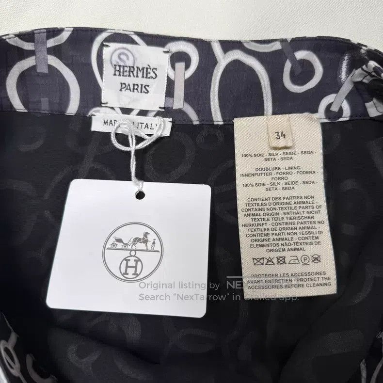 Hermes Hermes Silk Long Skirt Size 42" / US 20 - 4 Thumbnail