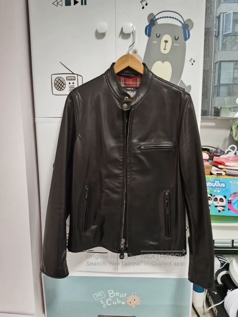 Schott Schott Cowhide collar locomotive leather jacket Size US M / EU 48-50 / 2 - 1 Thumbnail