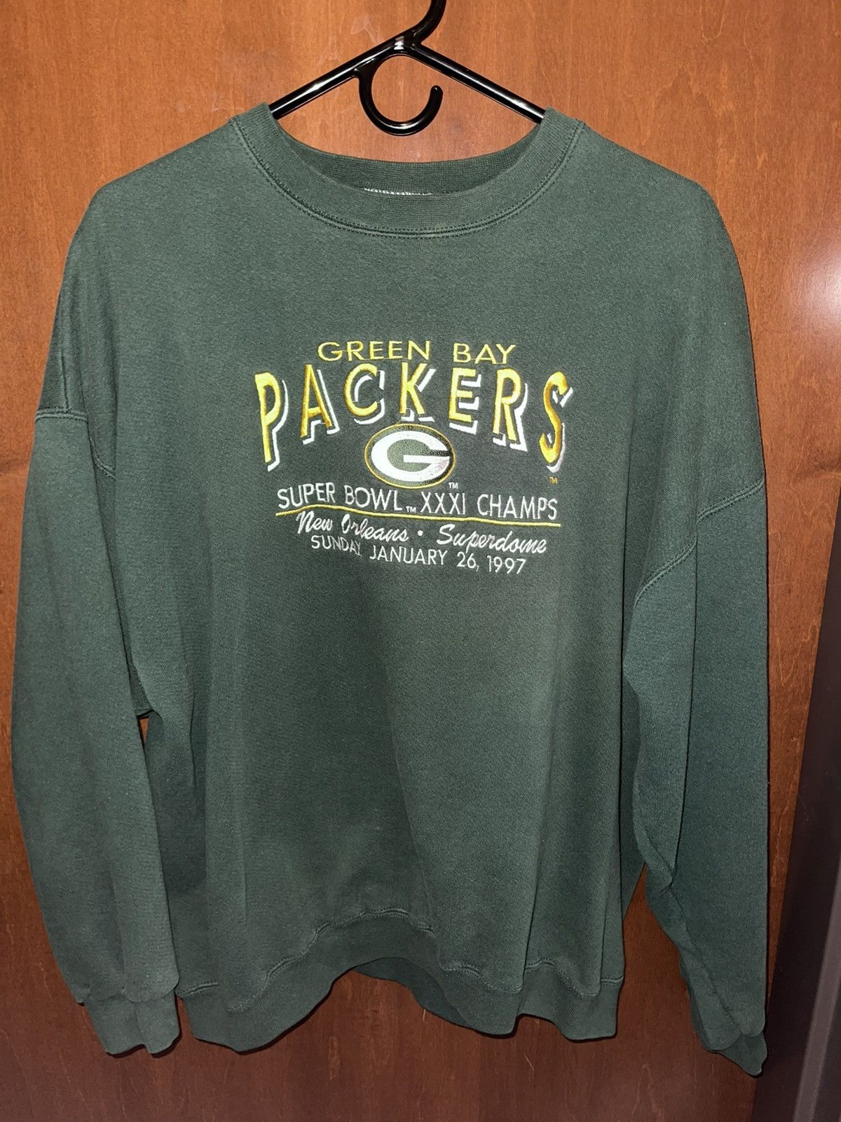 Logo Athletic × Vintage Green Bay Packers Sweatshirt Size US XL / EU 56 / 4 - 1 Thumbnail