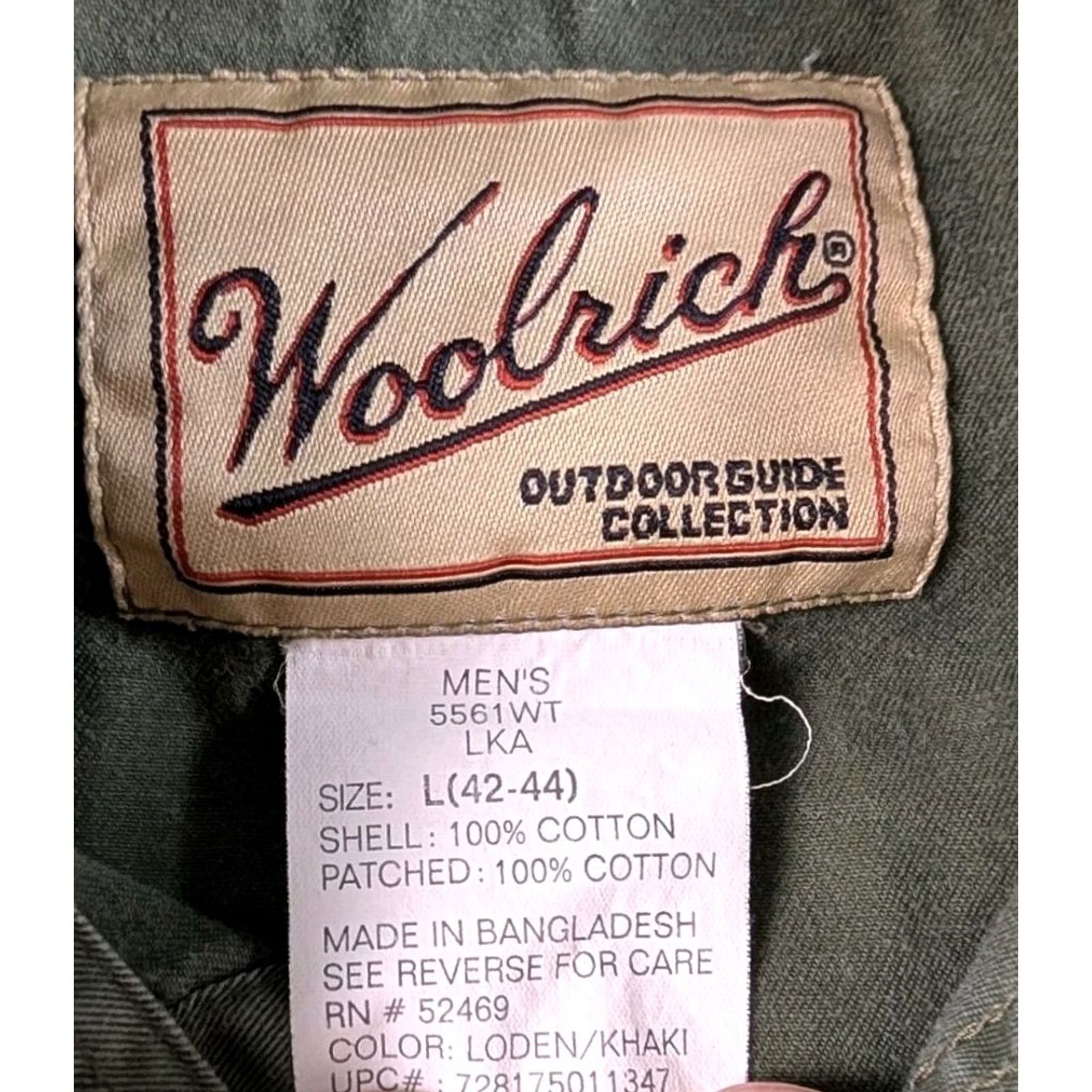 Vintage VINTAGE Woolrich Button-Up Shirt Mens L Beige Green Khaki Patch Collar Long Sleeve Button-Down Casual Outdoor Classic Modern All Seasons Size US L / EU 52-54 / 3 - 2 Thumbnail