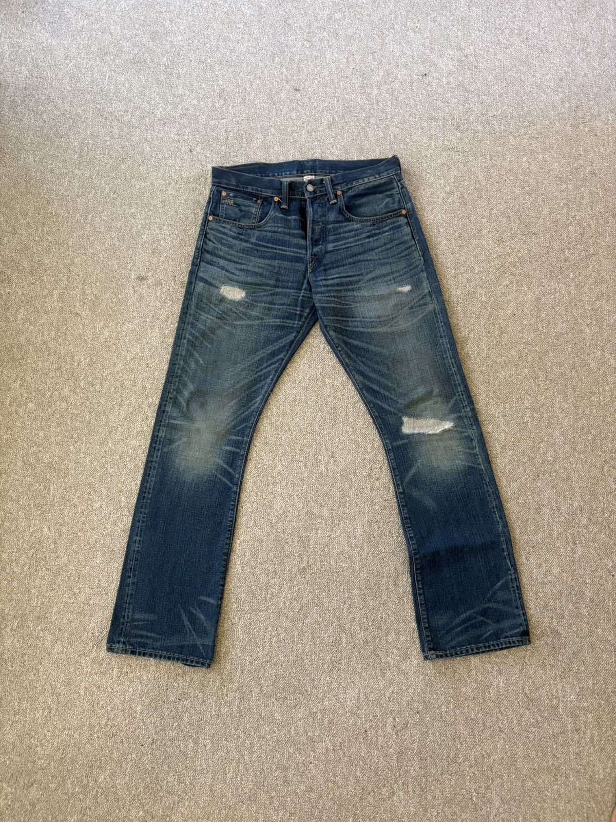 RRL Ralph Lauren Slim boot cut selvedge jeans Size US 32 / EU 48 - 1 Thumbnail