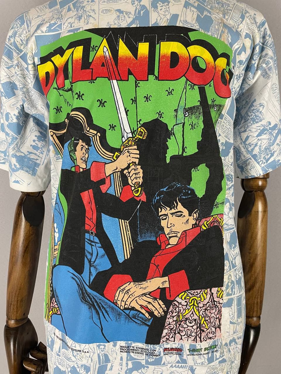 Vintage Dylan Dog Tee T Shirt Vintage 1992 Size US XL / EU 56 / 4 - 4 Thumbnail