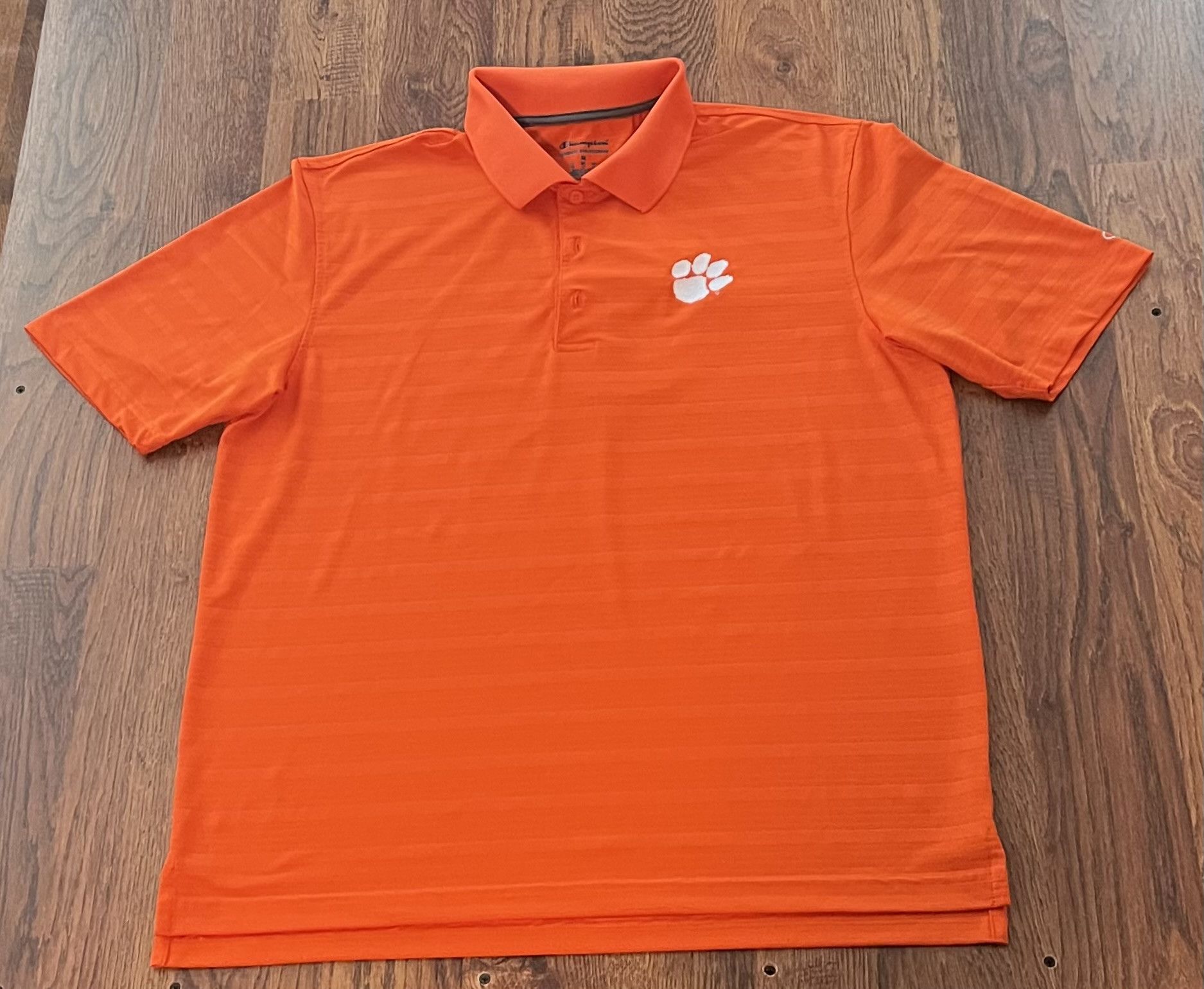 Champion Champion Clemson Tigers Striped Performance Polo Shirt Size US M / EU 48-50 / 2 - 1 Thumbnail