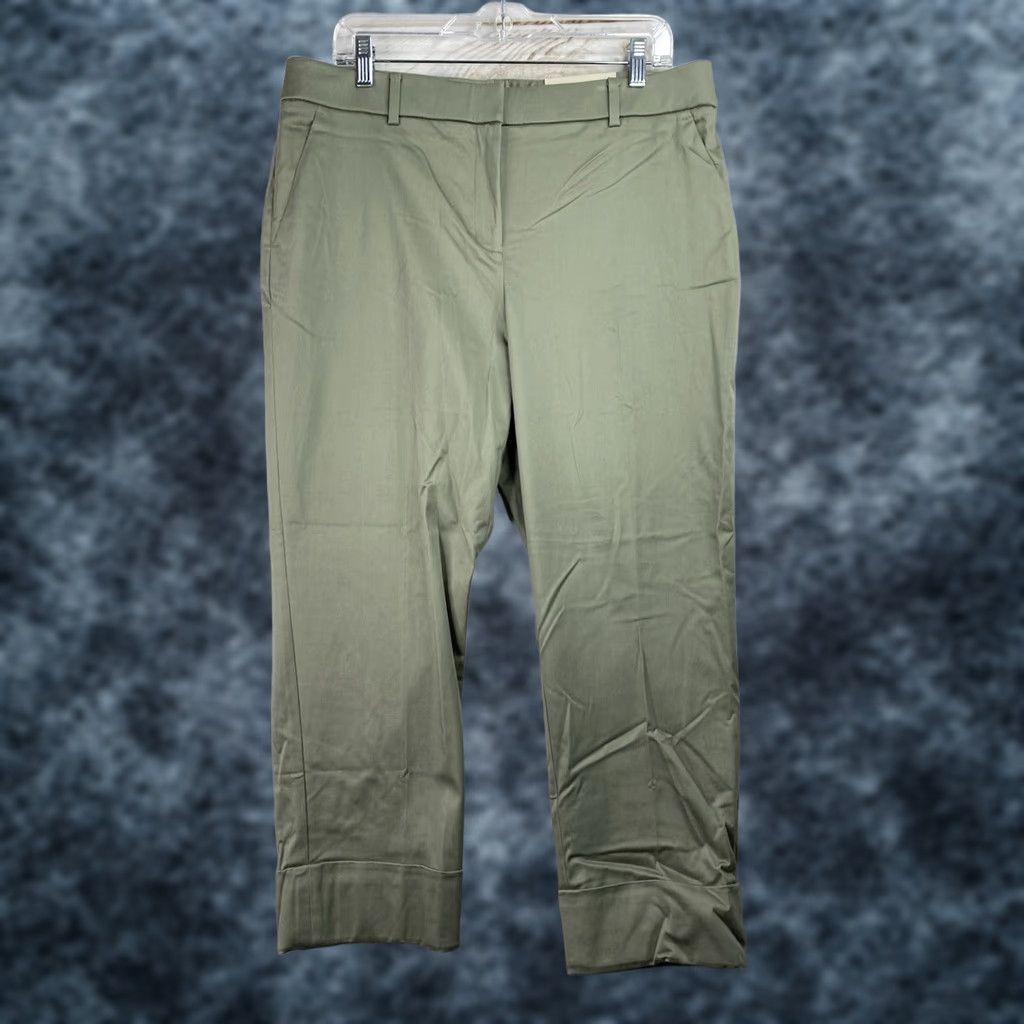 Vintage Chico's Secret Stretch Straight Leg Pants 12 Green High Rise NWT Womens Jeans Pants Size 34" / US 12 / IT 48 - 1 Thumbnail