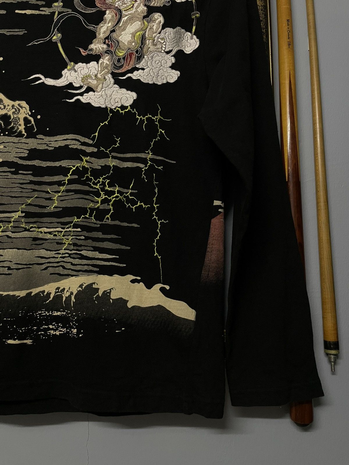 Designer × Japanese Brand × Vintage Vintage 90s Japanese Tradition God Of War Sukajan Longsleeve Size US XL / EU 56 / 4 - 5 Thumbnail