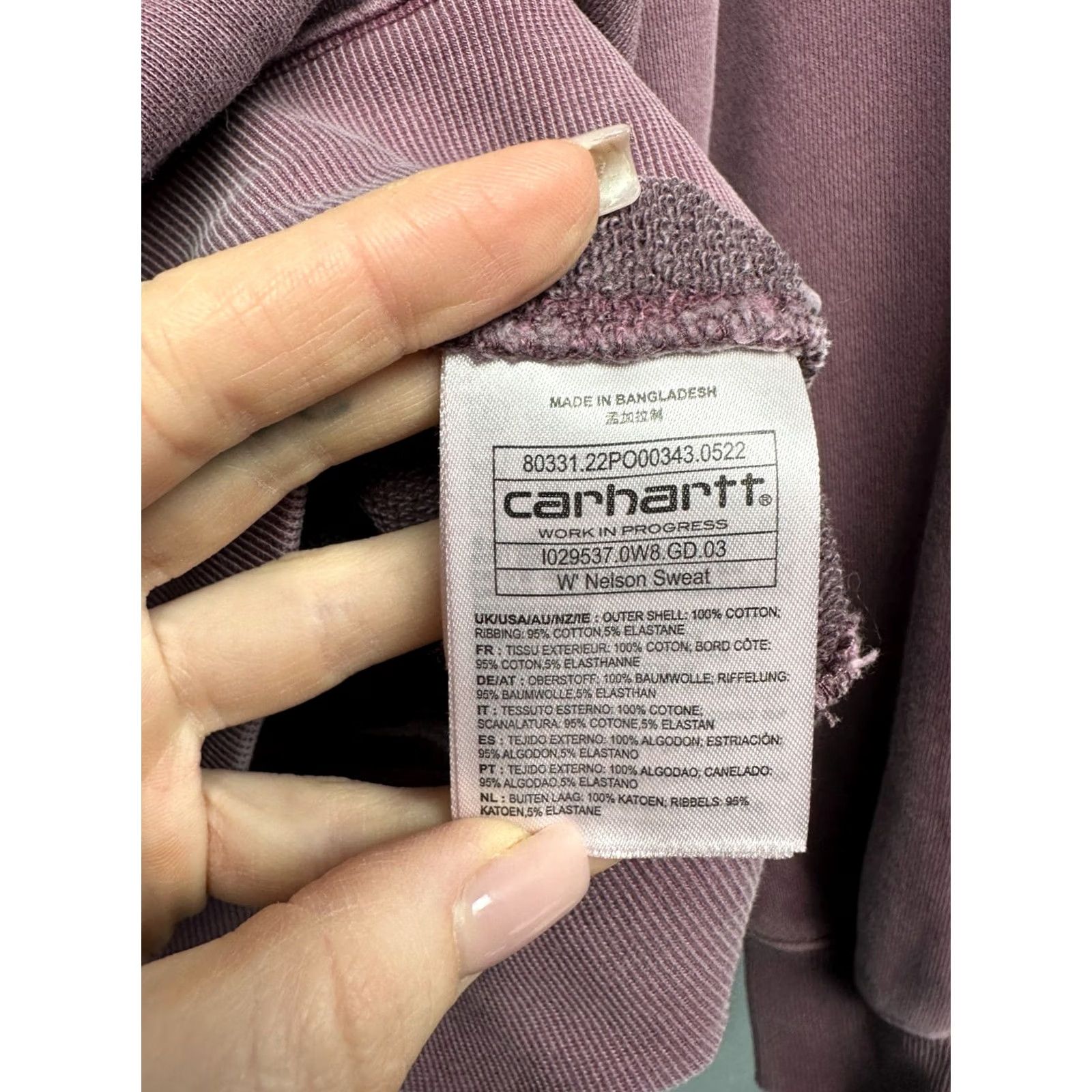 Carhartt Wip Carhartt WIP Mens Washed Nelson Sweatshirt M Size US M / EU 48-50 / 2 - 5 Thumbnail