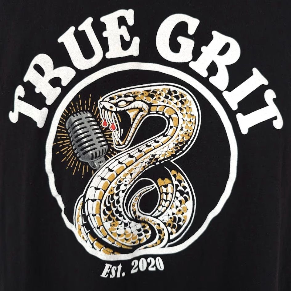 Gildan True Grit T Shirt Mens Large Black Las Vegas Rock & Roll Blues Band Tee Size US L / EU 52-54 / 3 - 3 Thumbnail