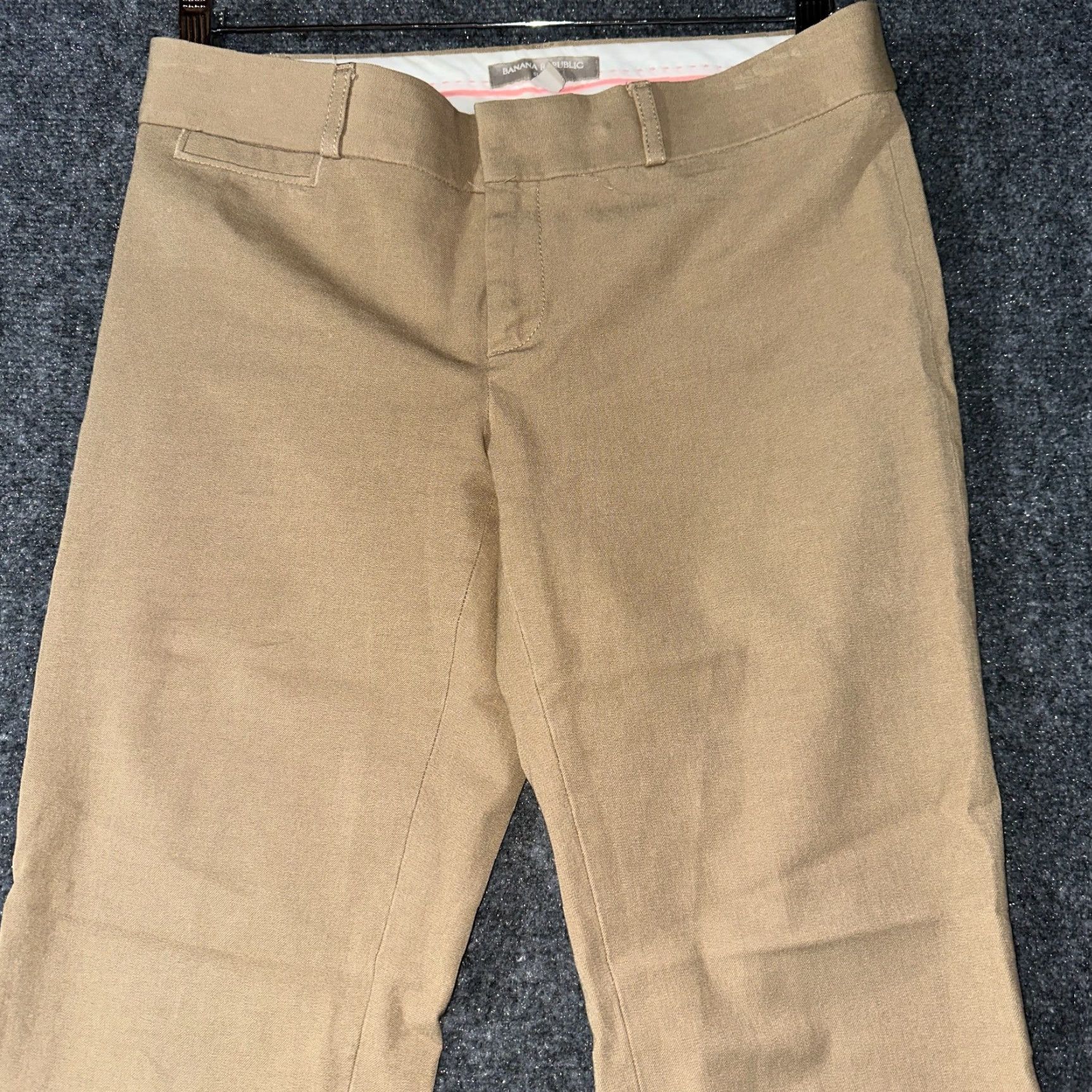 Banana Republic Banana Republic Sloan Pants Womens 2 Tan Cotton Stretch Pockets Zip Fly Vintage No Size 26" / US 2 / IT 38 - 3 Thumbnail