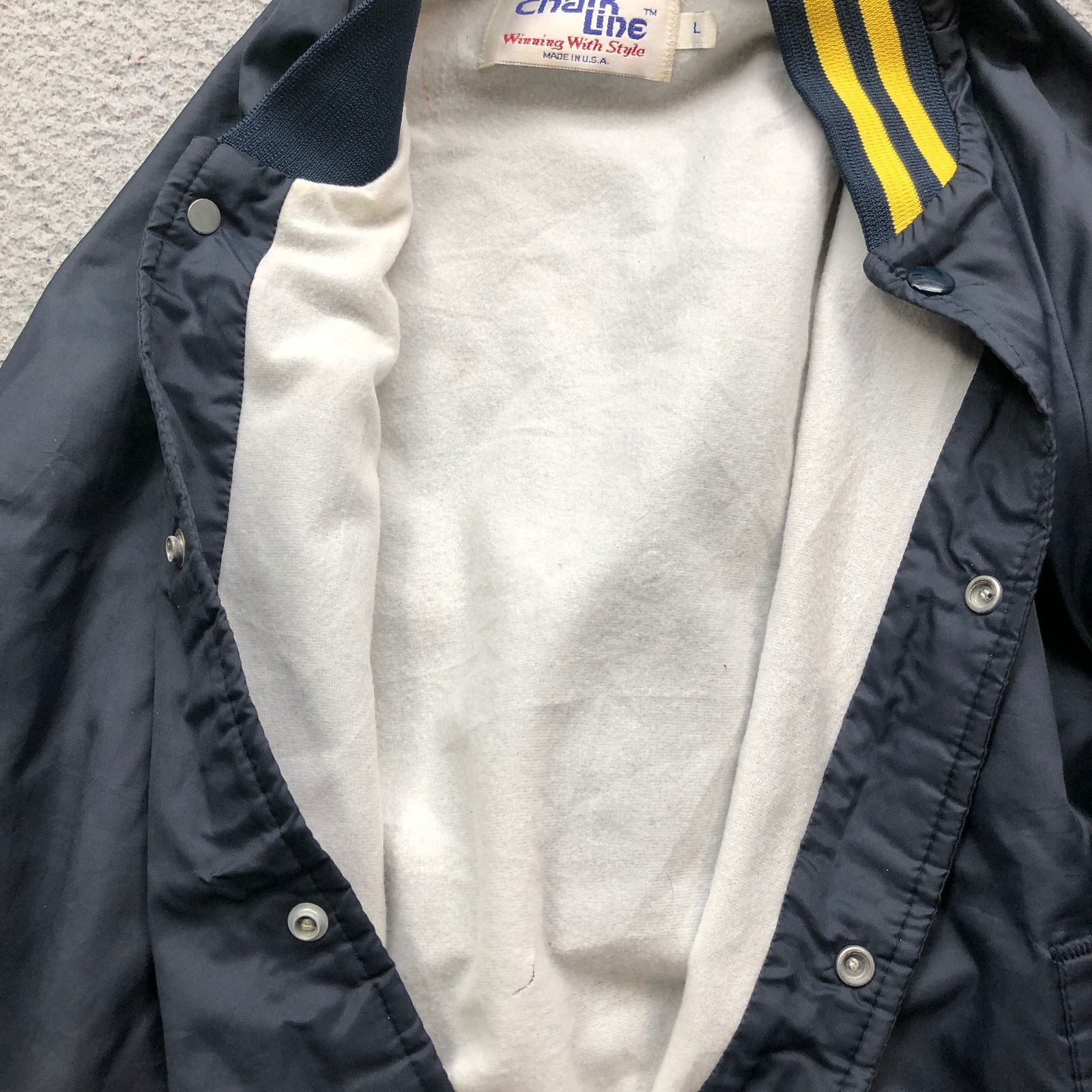 Chalk Line Vintage 80s Chalk Line US Navy Bomber Jacket Mens Large Size US L / EU 52-54 / 3 - 6 Thumbnail