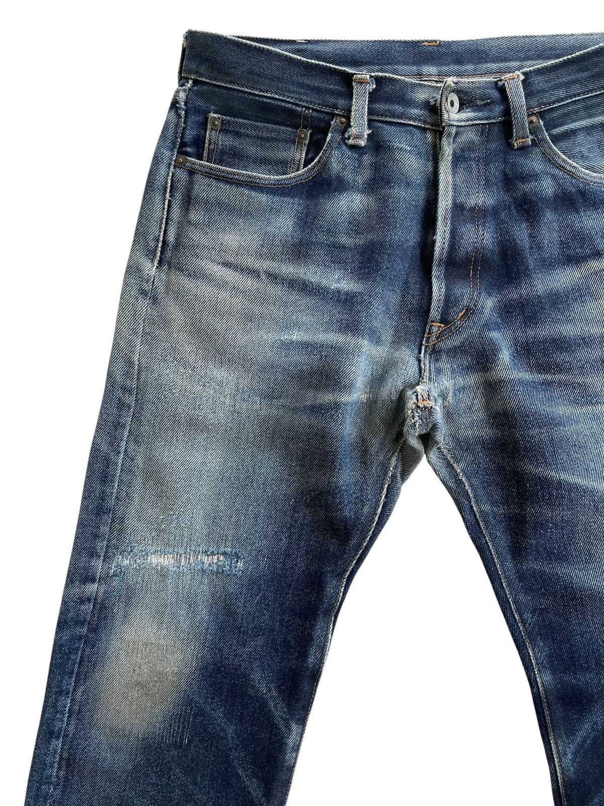 Iron Heart Iron Heart Lot 634 21oz Extra Heavy Denim Distressed Size US 34 / EU 50 - 6 Thumbnail