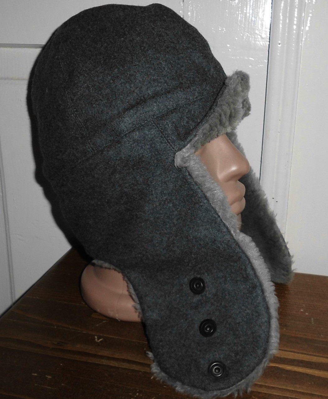 Vintage Vintage Swiss Army ushanka hat "Schneemütze-57" Size ONE SIZE - 4 Thumbnail