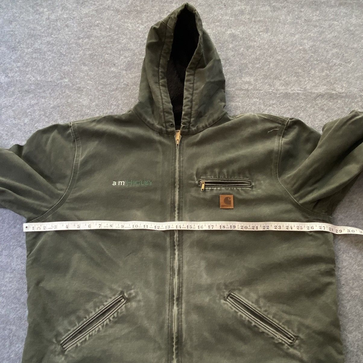 Carhartt Vintage Carhartt Faded Green Active Hooded Jacket Size US XL / EU 56 / 4 - 8 Thumbnail