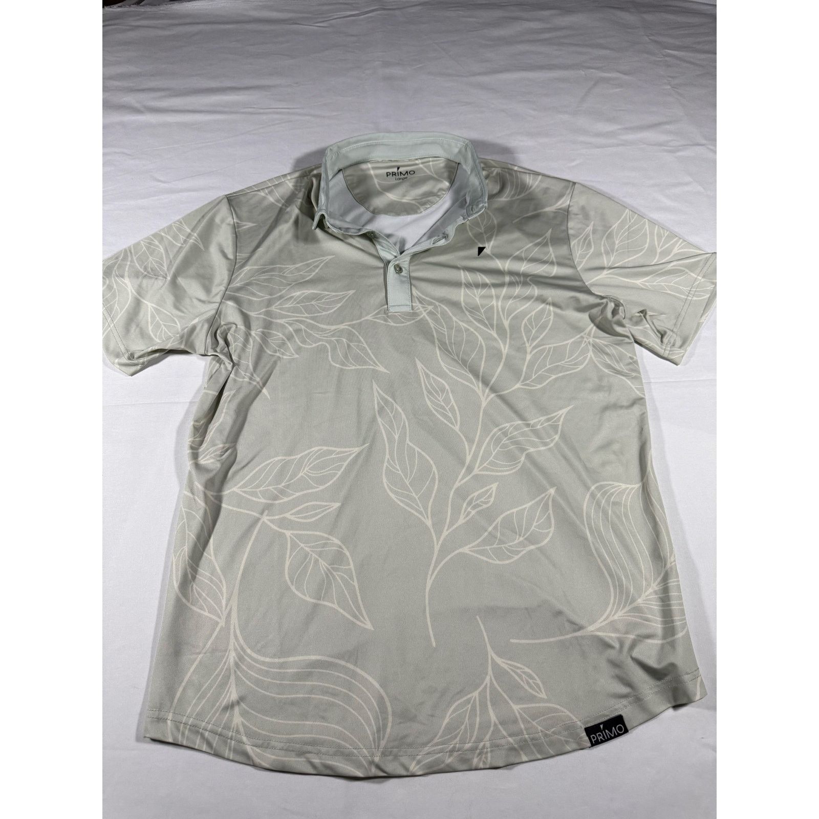 Primitive Primo Men’s Polo Large Green Leaf Print Performance Golf Size US L / EU 52-54 / 3 - 1 Thumbnail