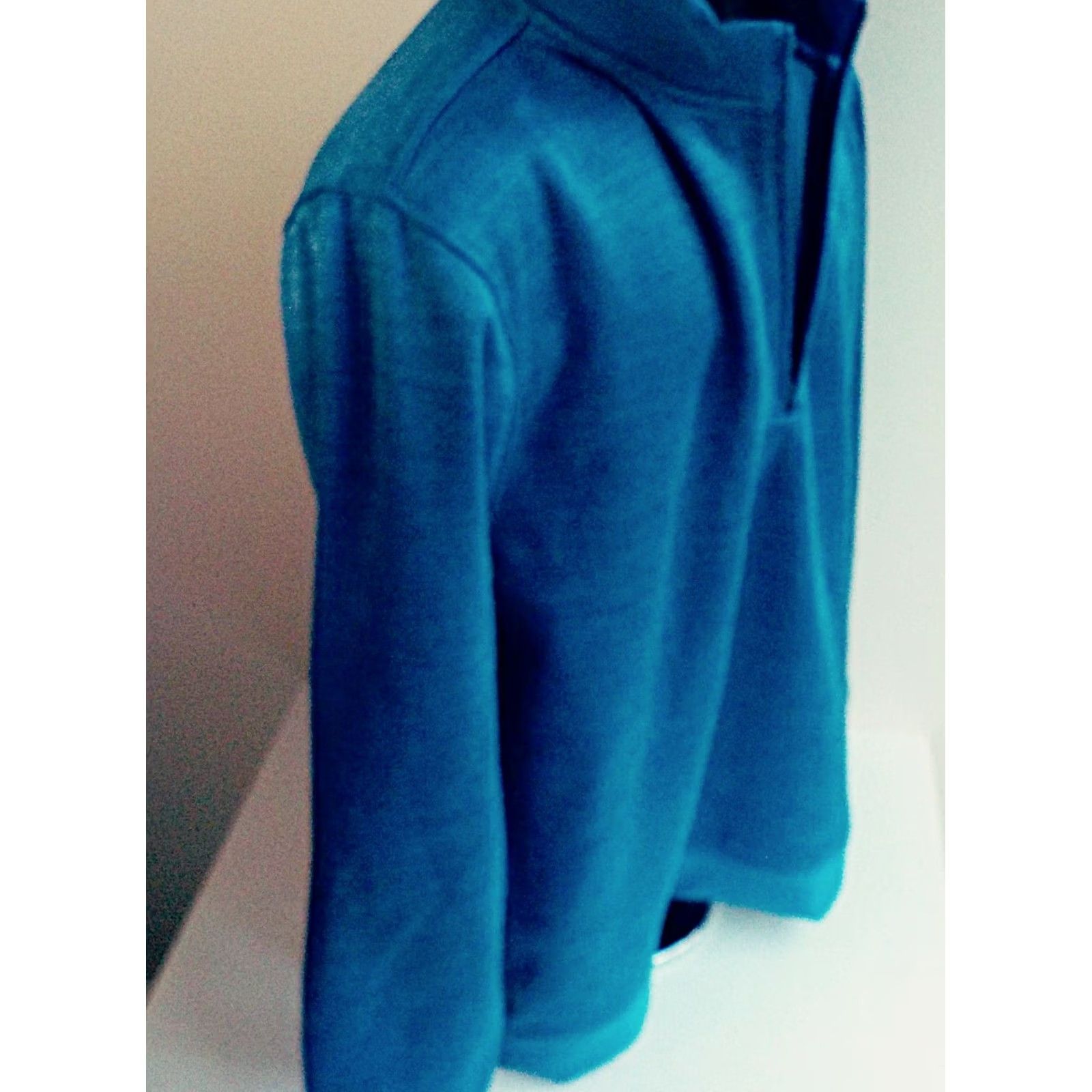 Under Armour Under Armour Coldgear Loose 1/4 Zip Pullover Sweatshirt Teal XL Mens Size US XL / EU 56 / 4 - 4 Thumbnail