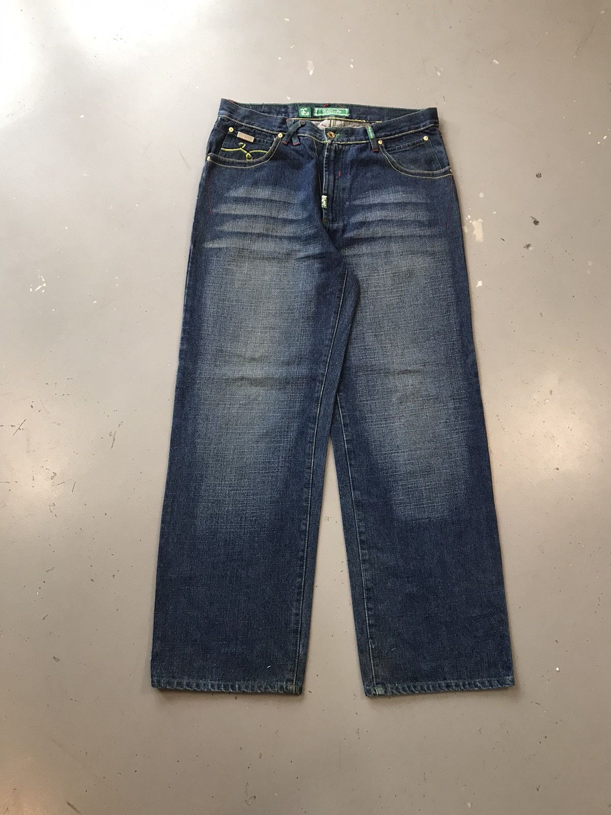 LRG × Vintage Vintage LRG crazy sunset embroidered denim Size US 38 / EU 54 - 2 Thumbnail