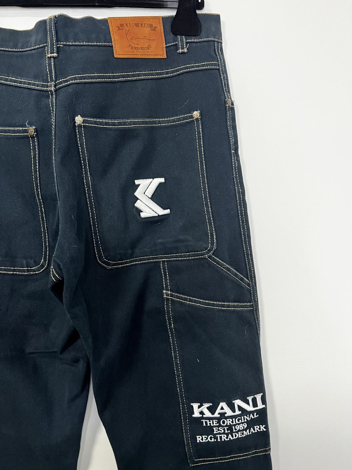 Karl Kani Karl kani cargo jeans blue navy s pants Size US 29 - 5 Thumbnail