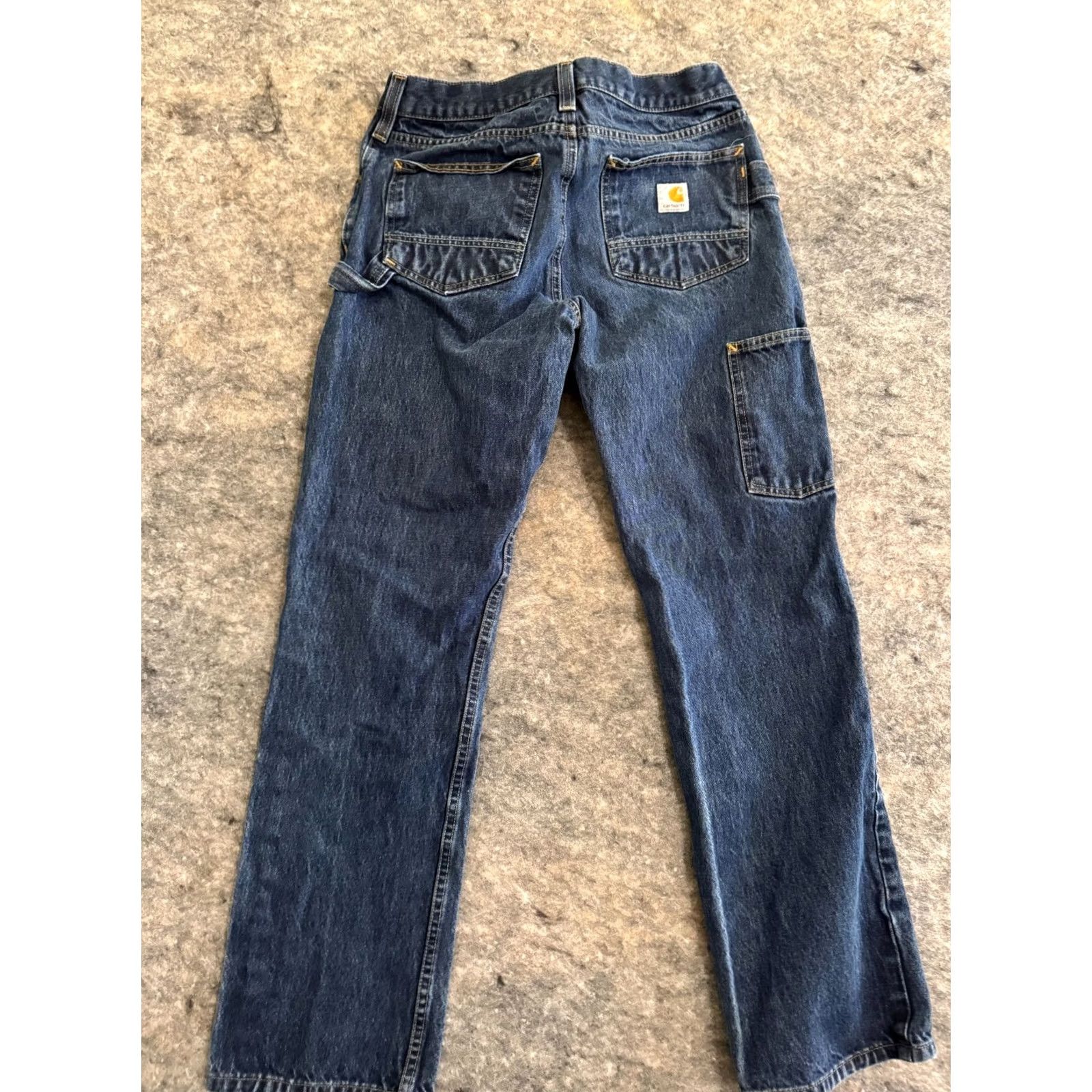 Carhartt Carhartt Jeans Mens 29x32 Blue Denim Relaxed Fit Straight Leg Grunge Size US 29 - 5 Thumbnail
