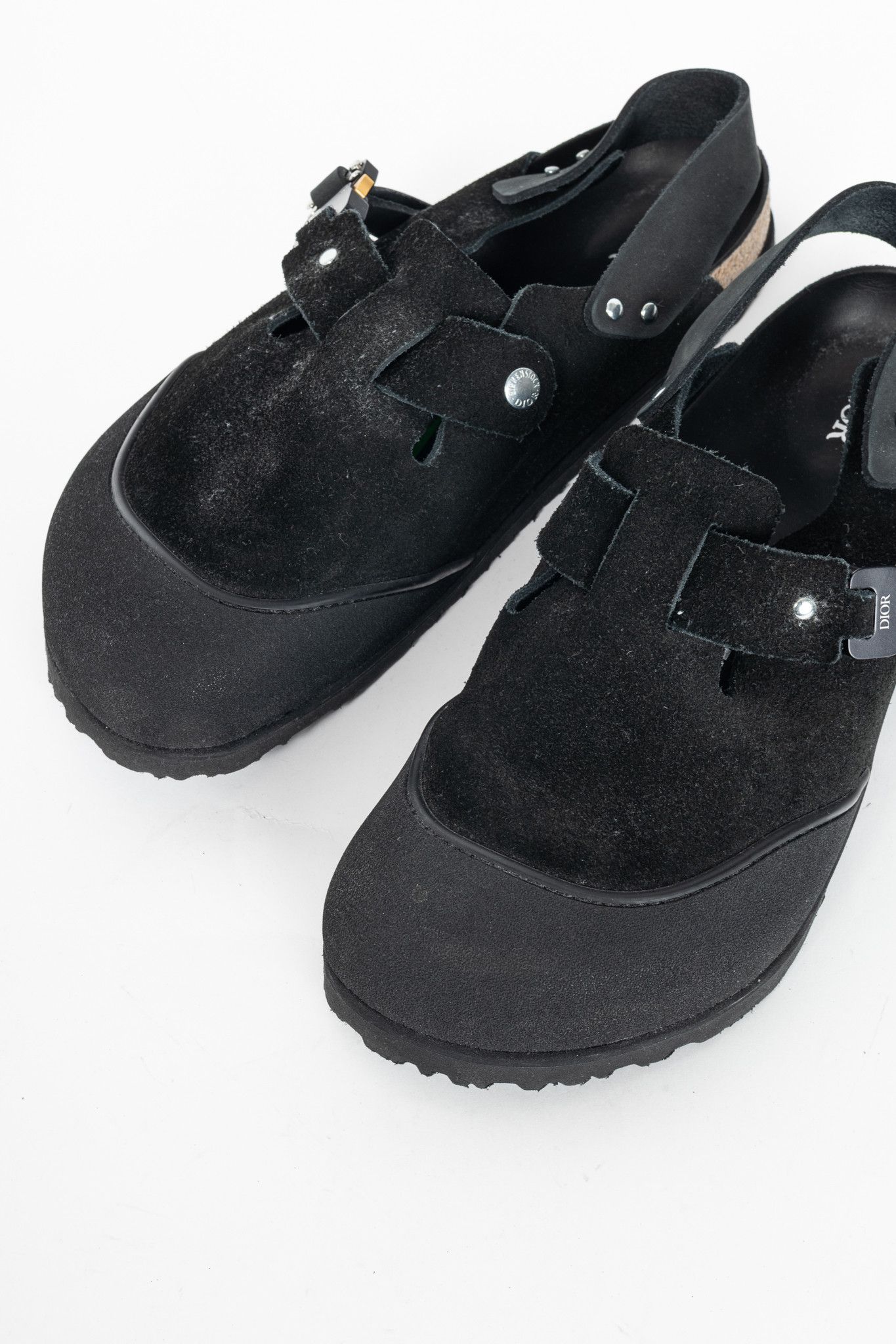 Birkenstock × Dior Dior x Birkenstock Tokio Nubuck Calfskin Leather Slippers Size US 11 / EU 44 - 6 Thumbnail