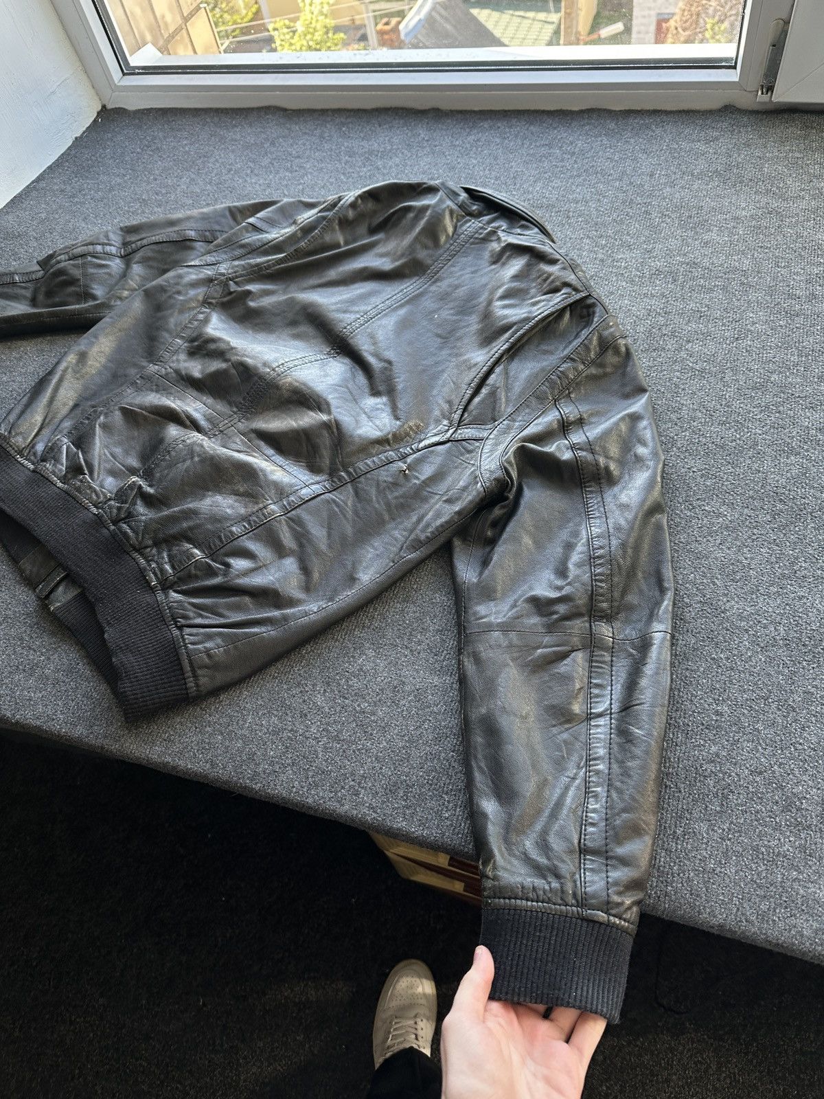 Other 🚨VNTG LEATHER JACKET AVANT GARDE WESTERN BLACK MOTO Size US L / EU 52-54 / 3 - 9 Thumbnail