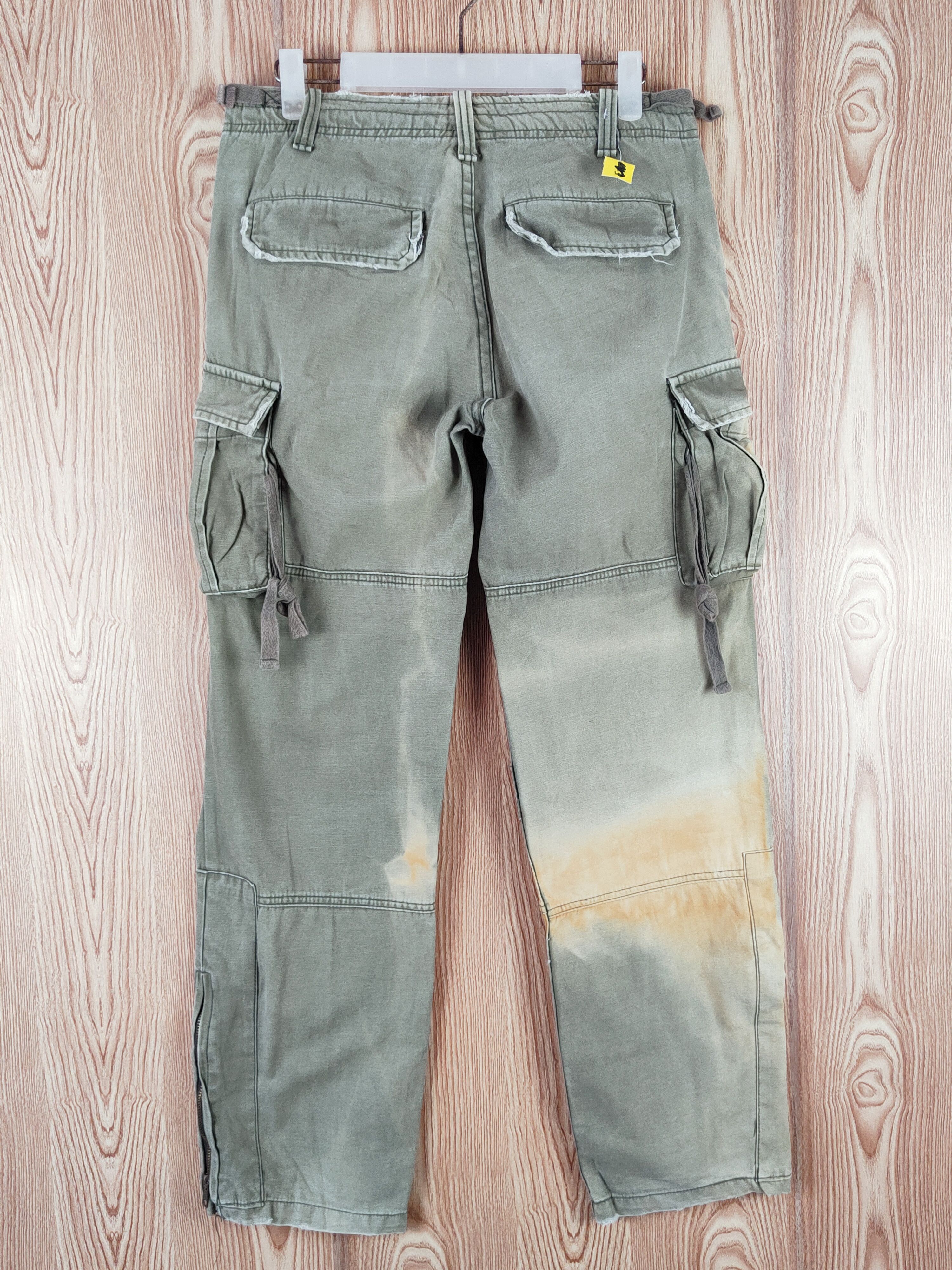 Faded Glory Jungle Storm Green Faded Multipocket Cargo Pants #W013 Size US 30 / EU 46 - 7 Thumbnail
