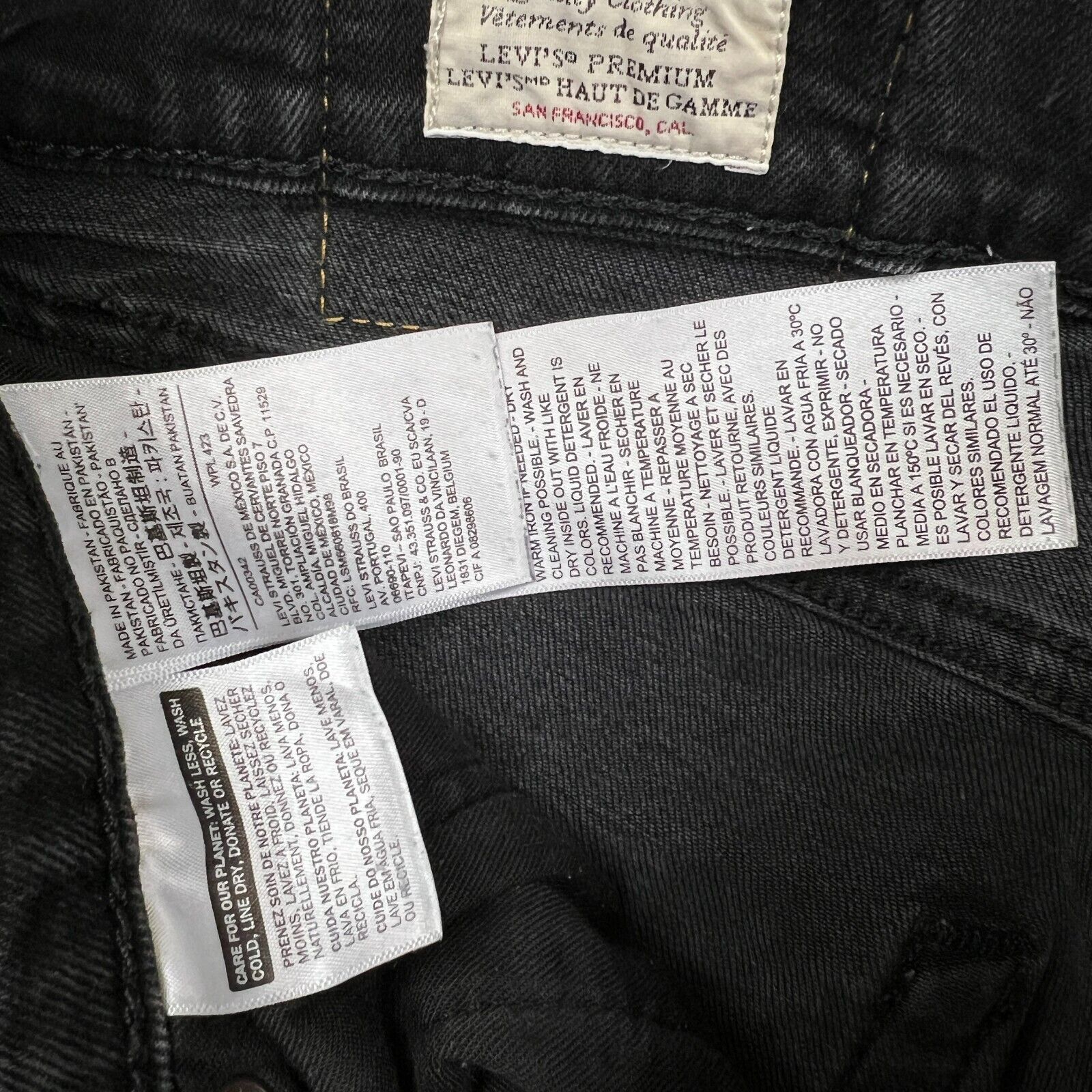 Levi's × Vintage Levi's 512 Jeans 29x27 Slim Taper Dark American Denim Pants Size US 29 - 8 Thumbnail