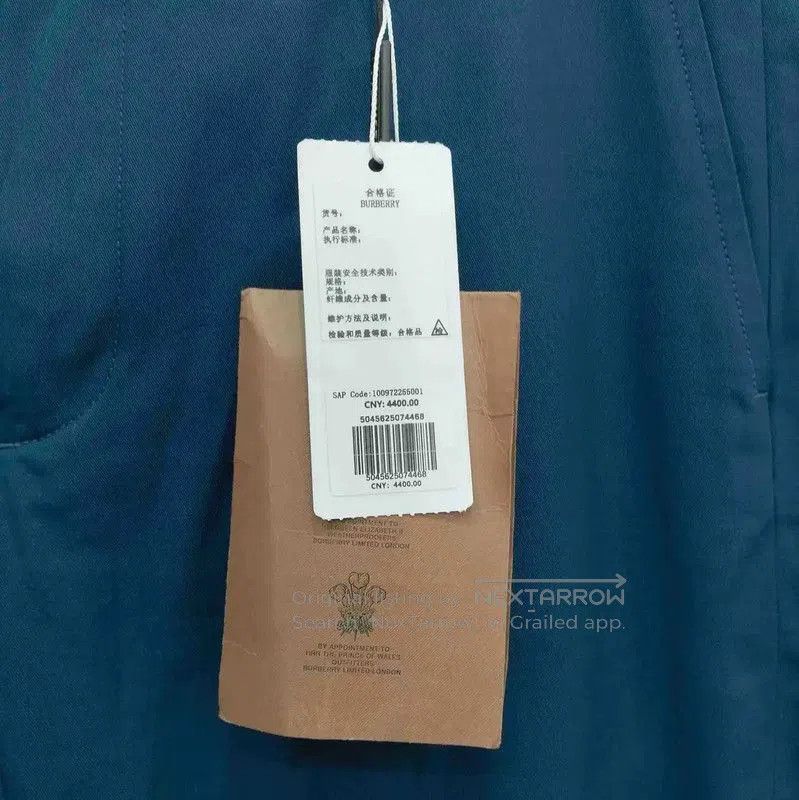 Burberry Burberry Lake Blue Cotton Casual Pants. Size US 34 / EU 50 - 9 Thumbnail