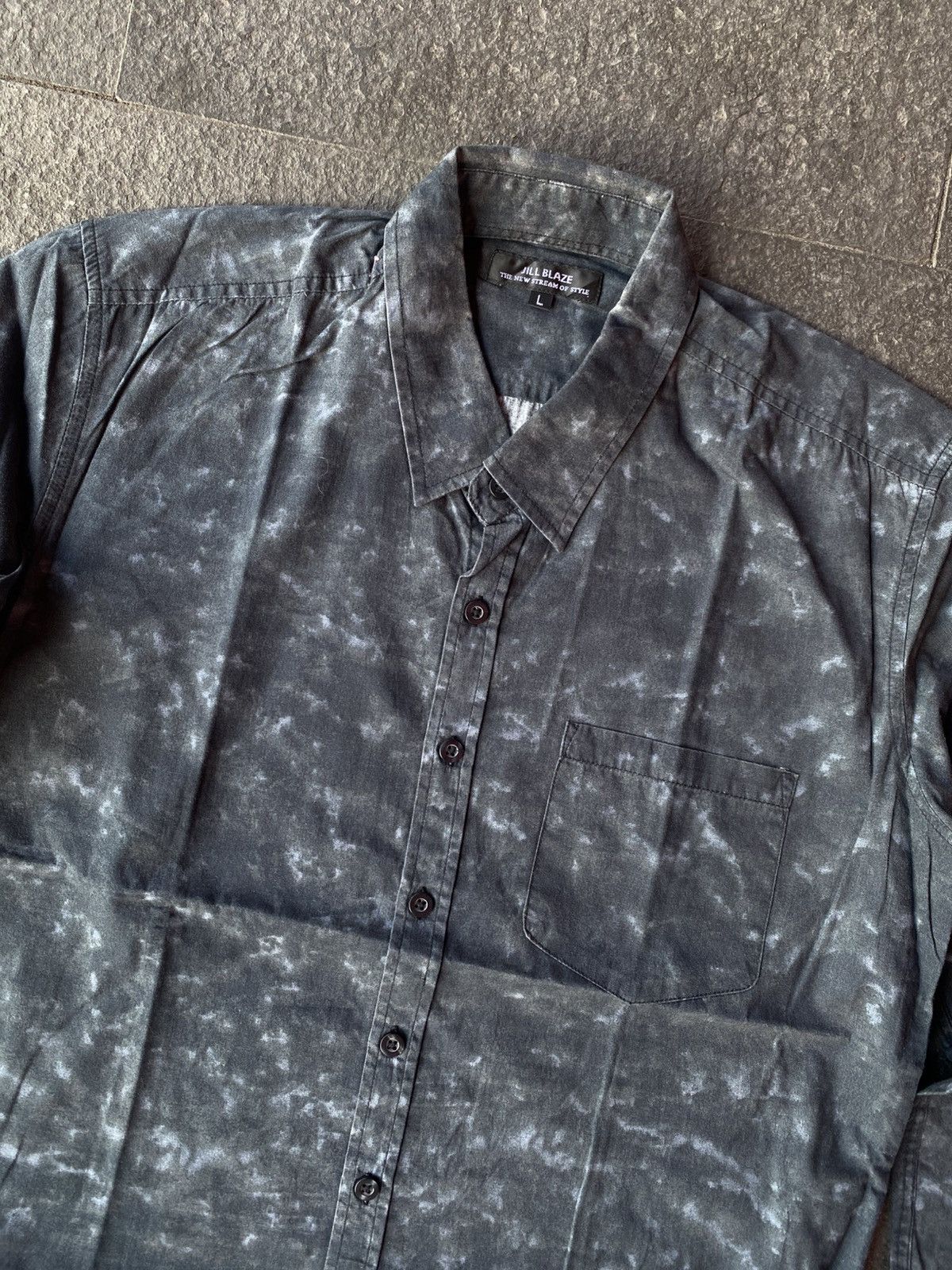 Japanese Brand Jill blaze dyed shirts button ups lgbstyle ifsixwasnine Size US L / EU 52-54 / 3 - 2 Thumbnail