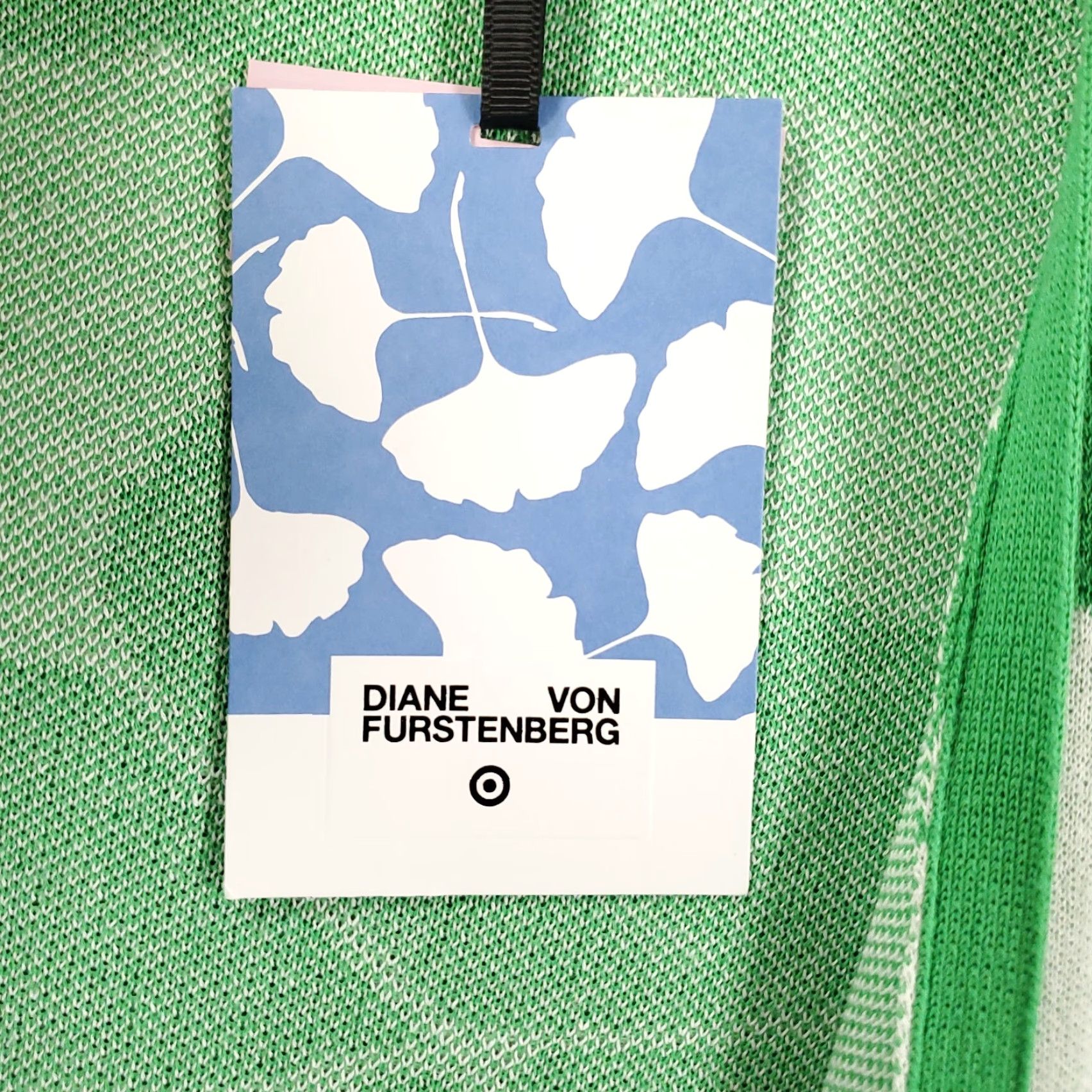 Diane von Furstenberg Diane von Furstenberg Wrap Cardigan Womens XXS Green White Tie Front Ginko Size XXS / US 00 / IT 34 - 6 Thumbnail