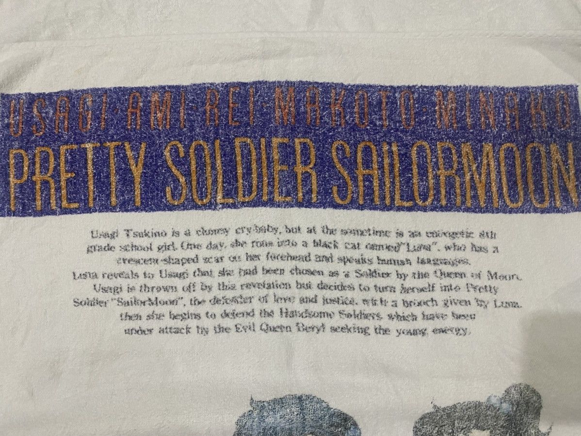 Vintage Vintage 90s Pretty Soldier Sailormoon Full Line Up Towel Size ONE SIZE - 3 Thumbnail
