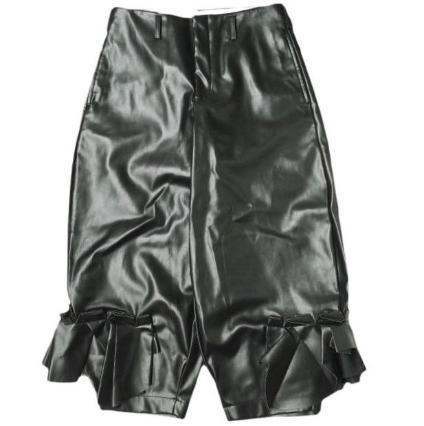 Other COMME des GARCONS Ruffle Faux Leather Trousers Others Bottoms GN-P005 DUTY FREE for USA