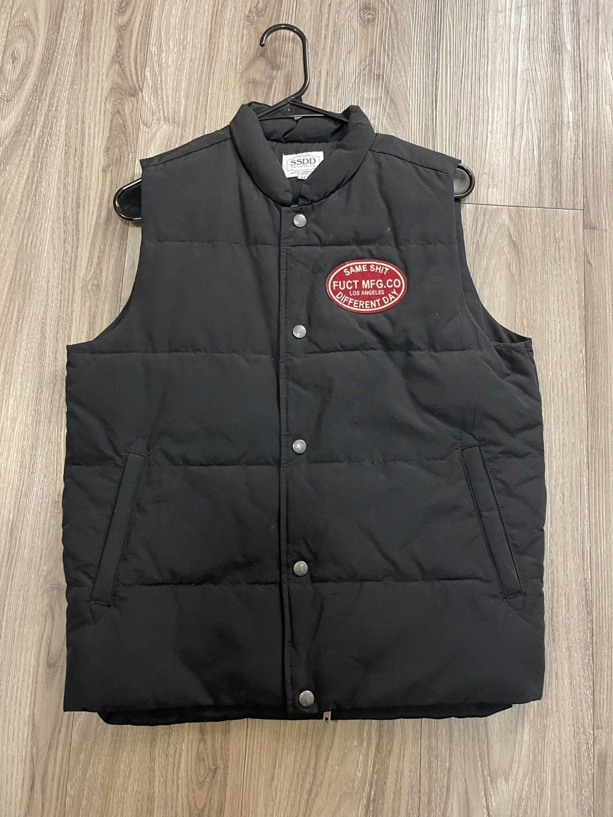 FUCT × SSDD FUCT SSDD “Same Shit Different Day” Puffer Vest Size US M / EU 48-50 / 2 - 1 Thumbnail