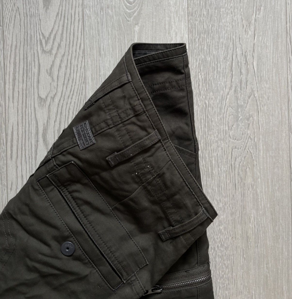 G-Star × Vintage G Star Raw Powel 3D Tapered Cargo Pants Military Army Size 34" / US 12 / IT 48 - 3 Thumbnail
