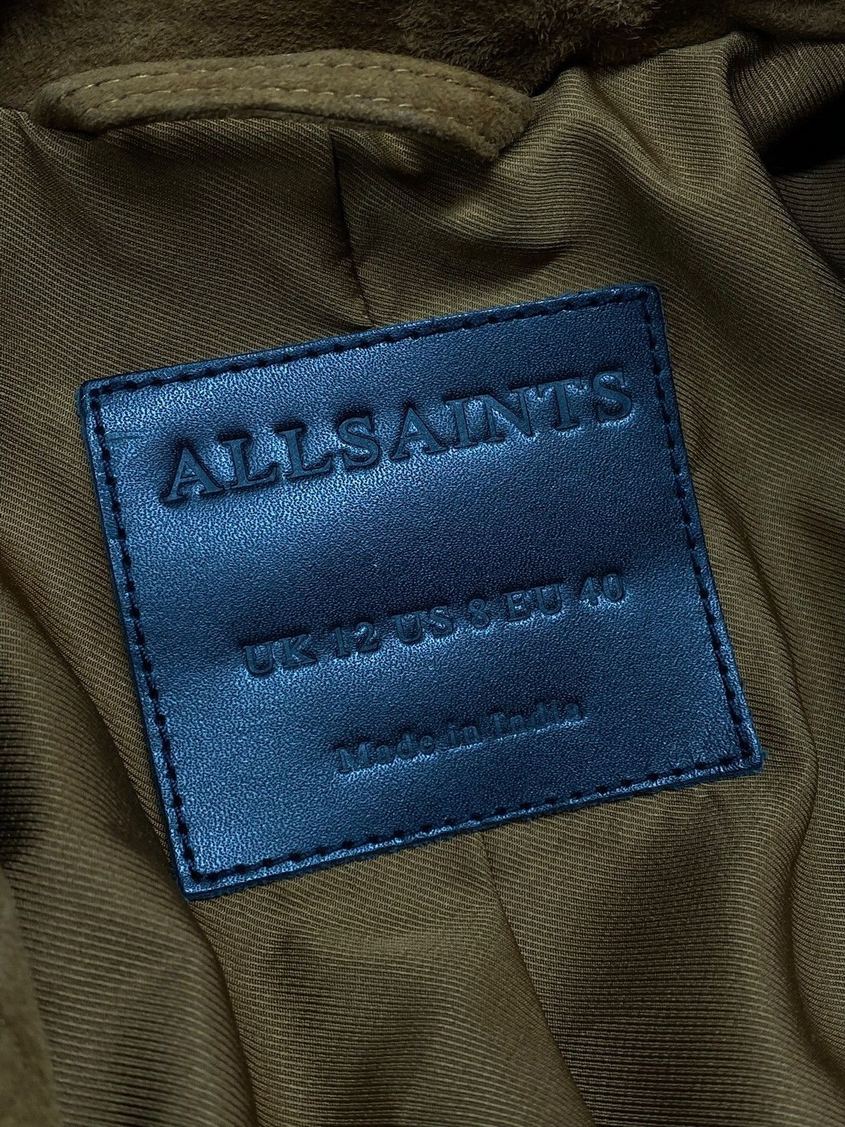 Allsaints All Saints Suede Dalby Biker Leather Jacket Size M / US 6-8 / IT 42-44 - 17 Thumbnail