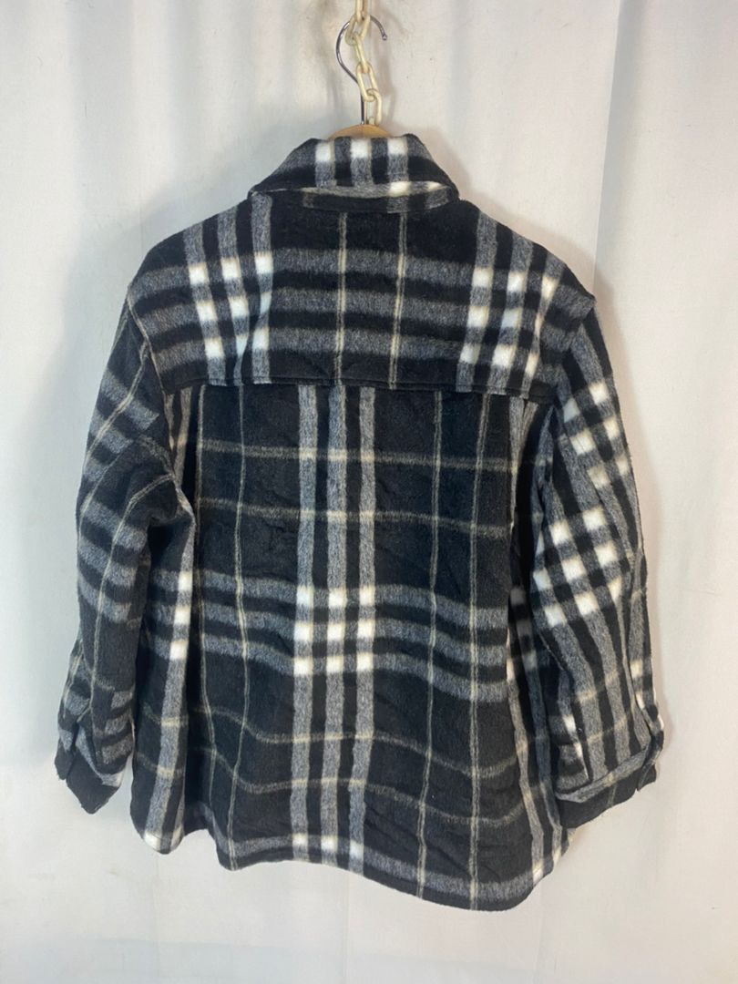 H&M H&M shadow plaid button up jacket Size US L / EU 52-54 / 3 - 12 Thumbnail