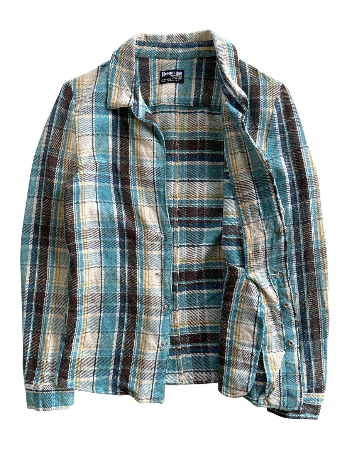 Japanese Brand CH-777 Attack The Mind 7 "Retentis" Plaid Shirt Size US XS / EU 42 / 0 - 2 Thumbnail