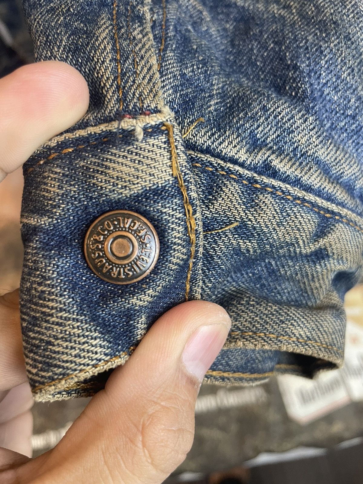 Levi's × Vintage Vintage Levis Denim Jacket Sherpa Made In Usa Size US M / EU 48-50 / 2 - 5 Thumbnail