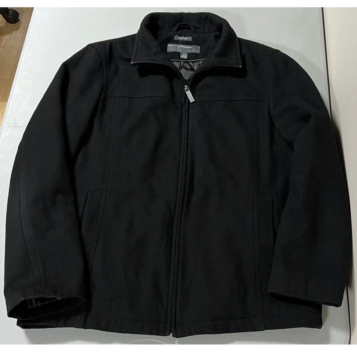 Perry Ellis Perry Ellis Black Wool Peacoat Winter Jacket Outwear Size M Size US M / EU 48-50 / 2 - 7 Thumbnail