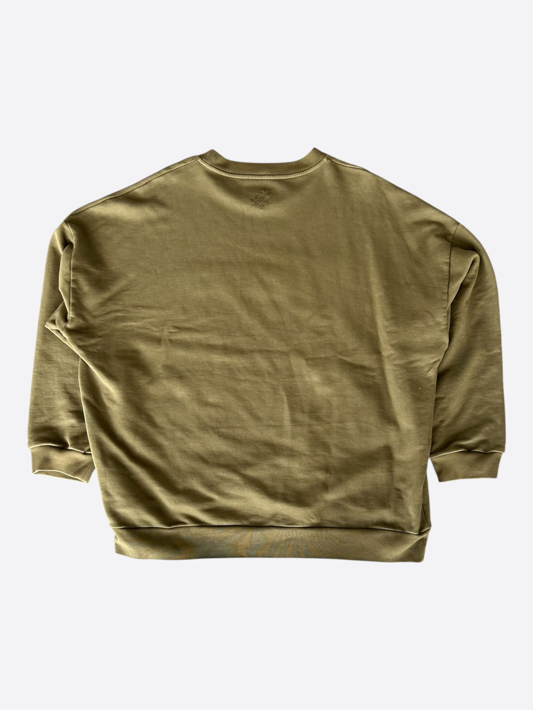 Louis Vuitton Louis Vuitton Khaki LVers Logo Sweater Size US XXL / EU 58 / 5 - 2 Thumbnail