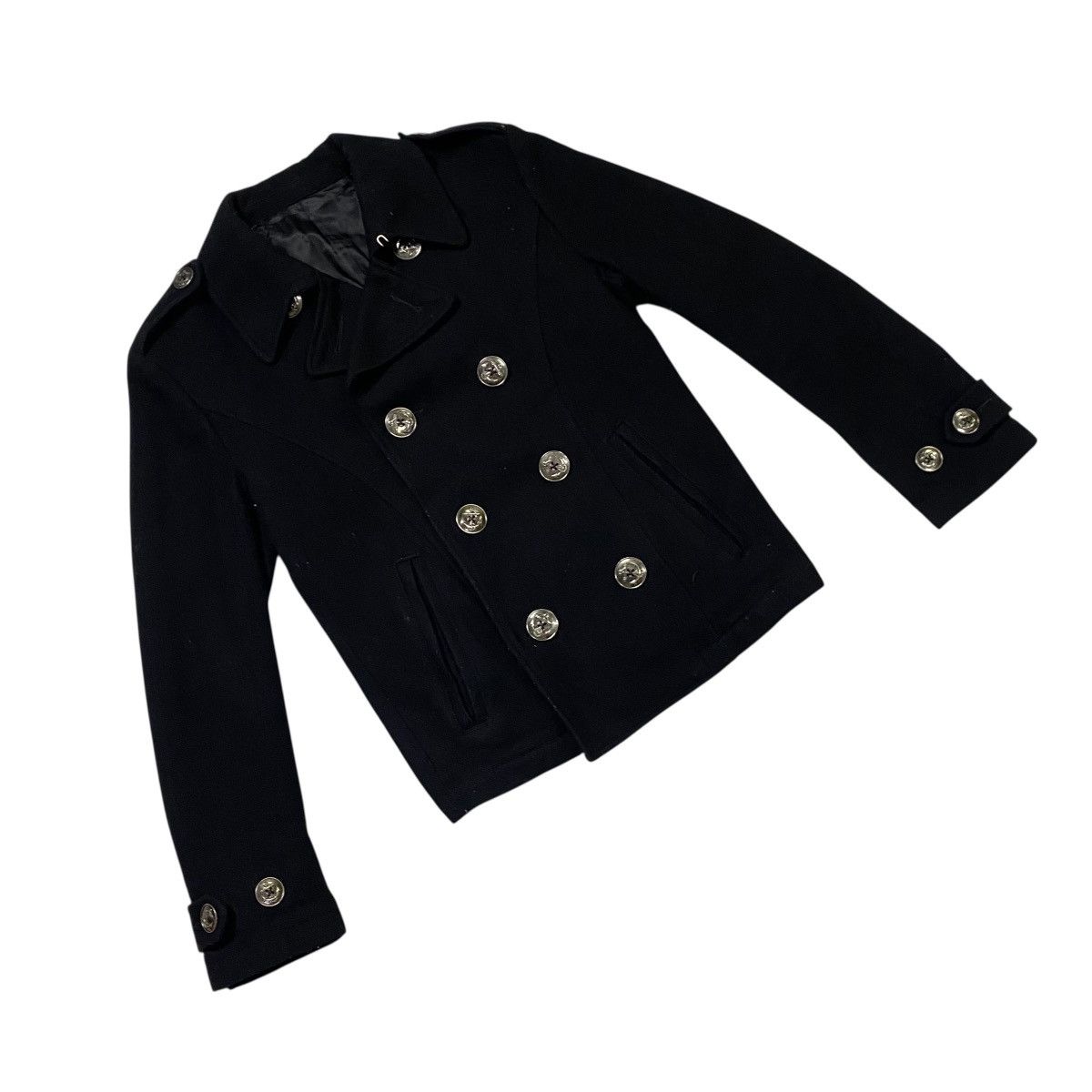 If Six Was Nine 🇯🇵 VINTAGE PPFM DOUBLE BREASTED PUNK GOTHIC WOOL JACKET Size US M / EU 48-50 / 2 - 2 Thumbnail