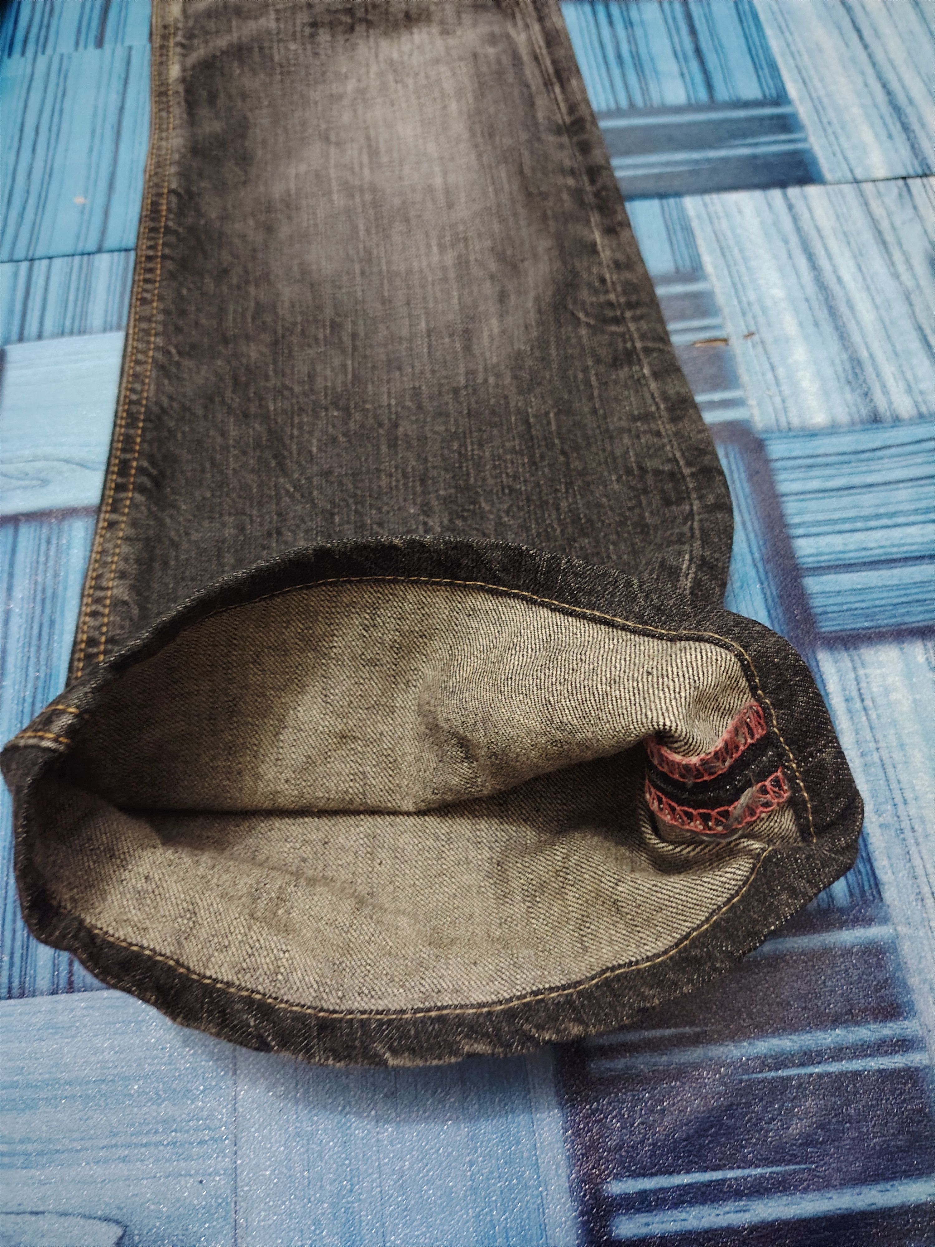 Edwin Japanese Edwin Ripped Flared Jeans I6W9 Style Size US 29 - 13 Thumbnail
