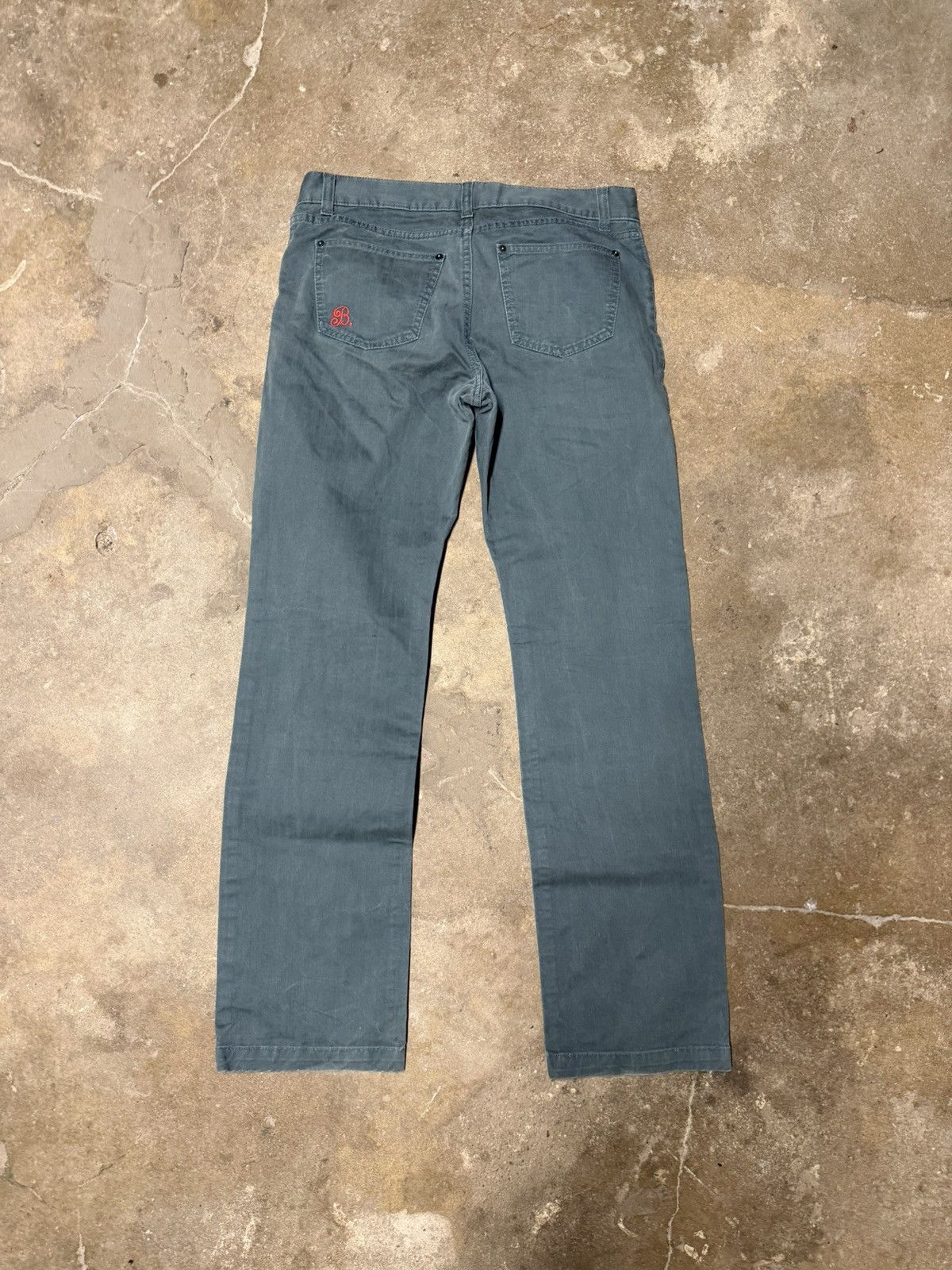 Balenciaga Balenciaga B Logo Slim Fit Twill Pants Green Size 50 (34) Size US 32 / EU 48 - 4 Thumbnail