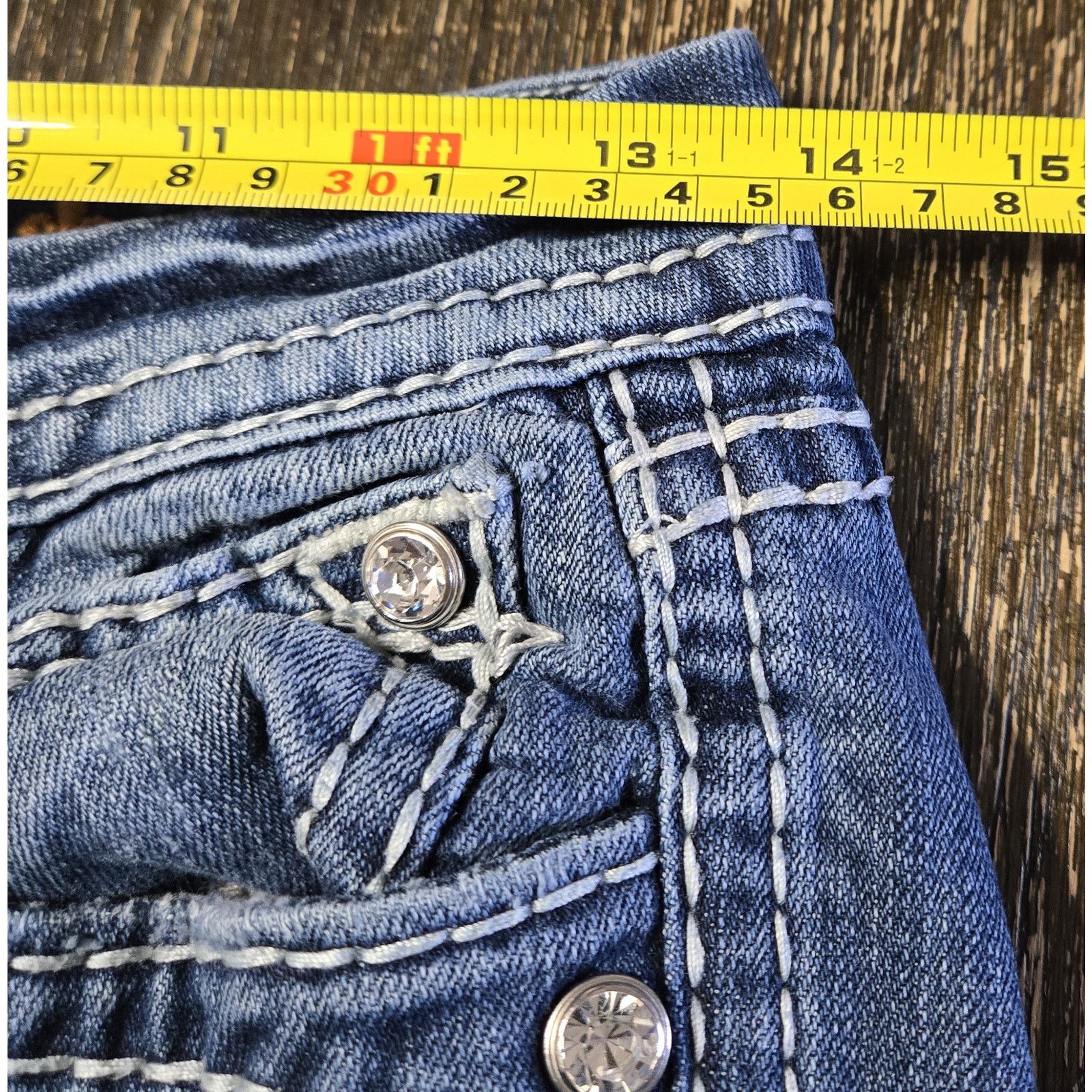 Rock Revival Rock & Revival Sz 25 Irene Easy Boot Rhinestones Distressed Size 25" / US 0 / IT 36 - 6 Thumbnail