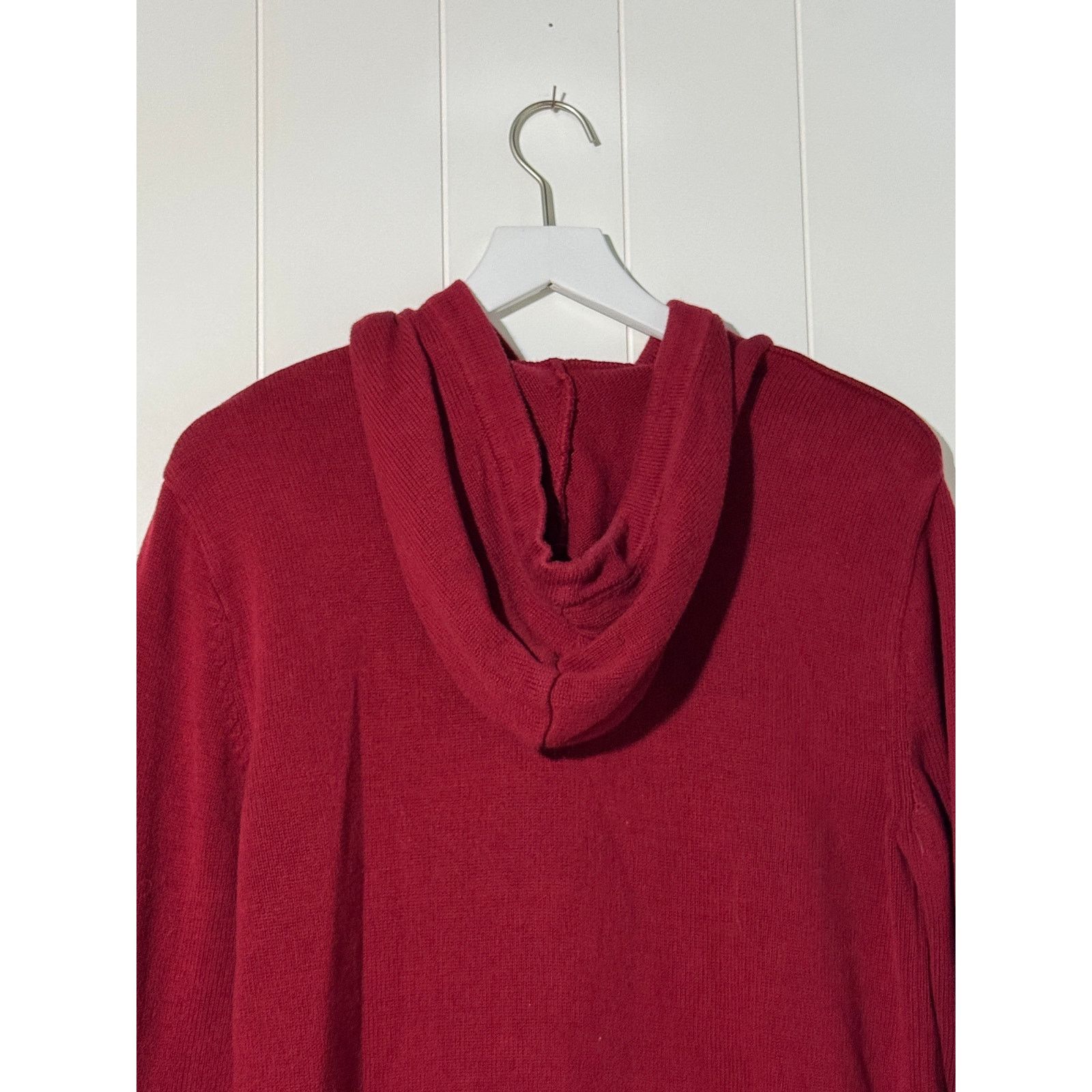 Other American Rag Sweater Drawstring Hood Red Cotton Size Large Size L / US 10 / IT 46 - 4 Thumbnail