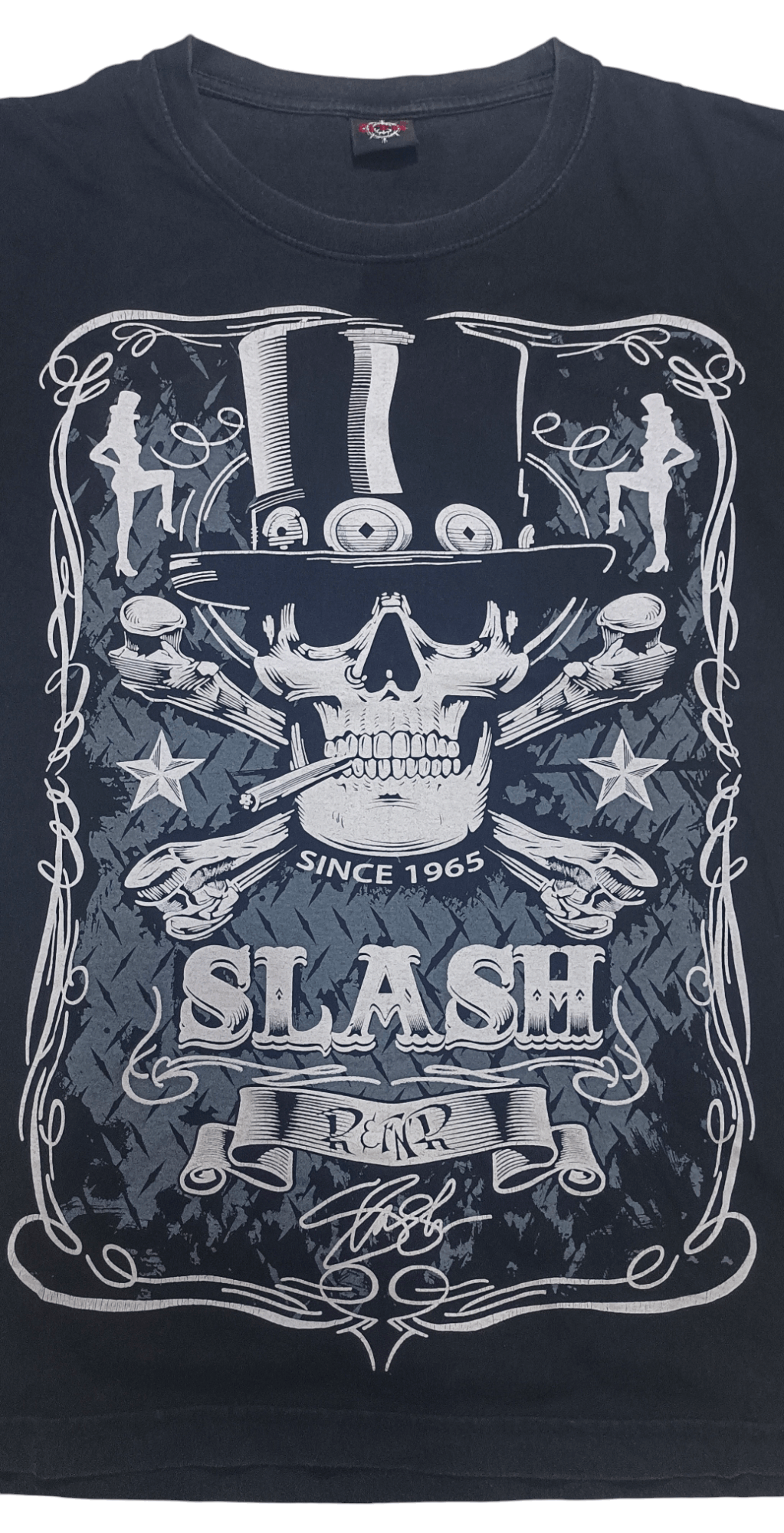 Band Tees SLASH Rock Tshirt x Skull Wearing Tophat Size US M / EU 48-50 / 2 - 2 Thumbnail