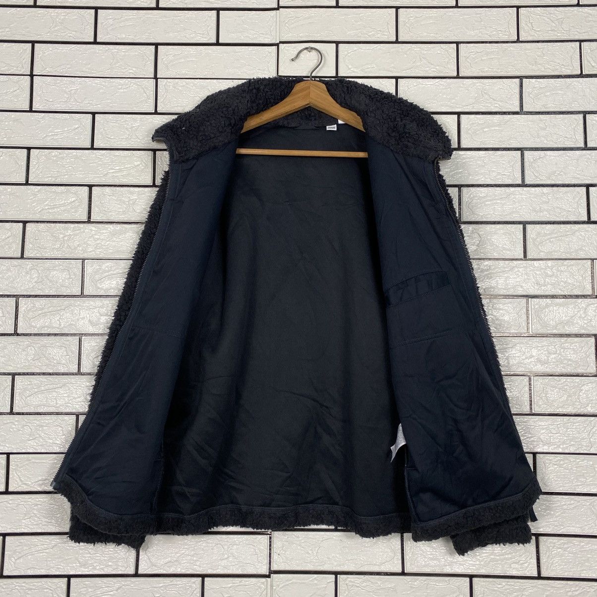 Vintage Wool Bomber Jacket High Collar Uniqlo Undercover