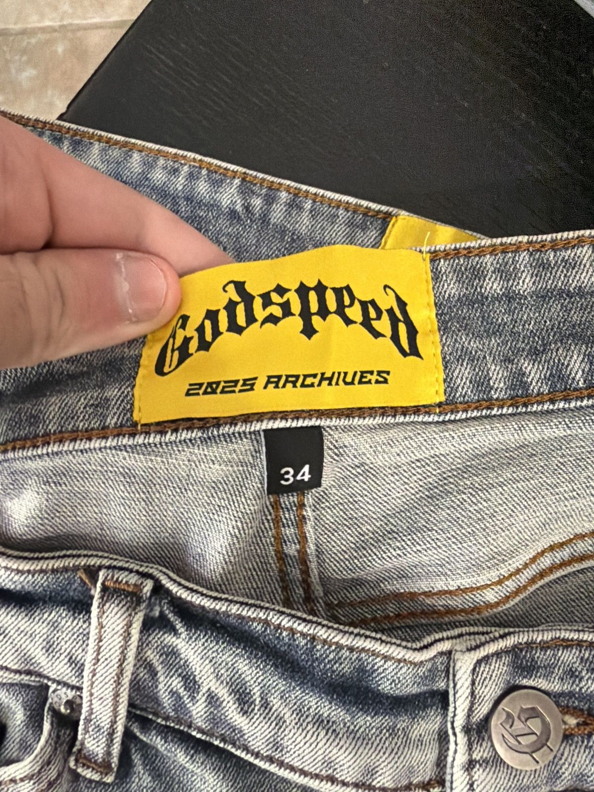 Godspeed Godspeed Patchwork Denim Shorts Blue V2 Men’s Streetwear 34 Size US 34 / EU 50 - 10 Thumbnail