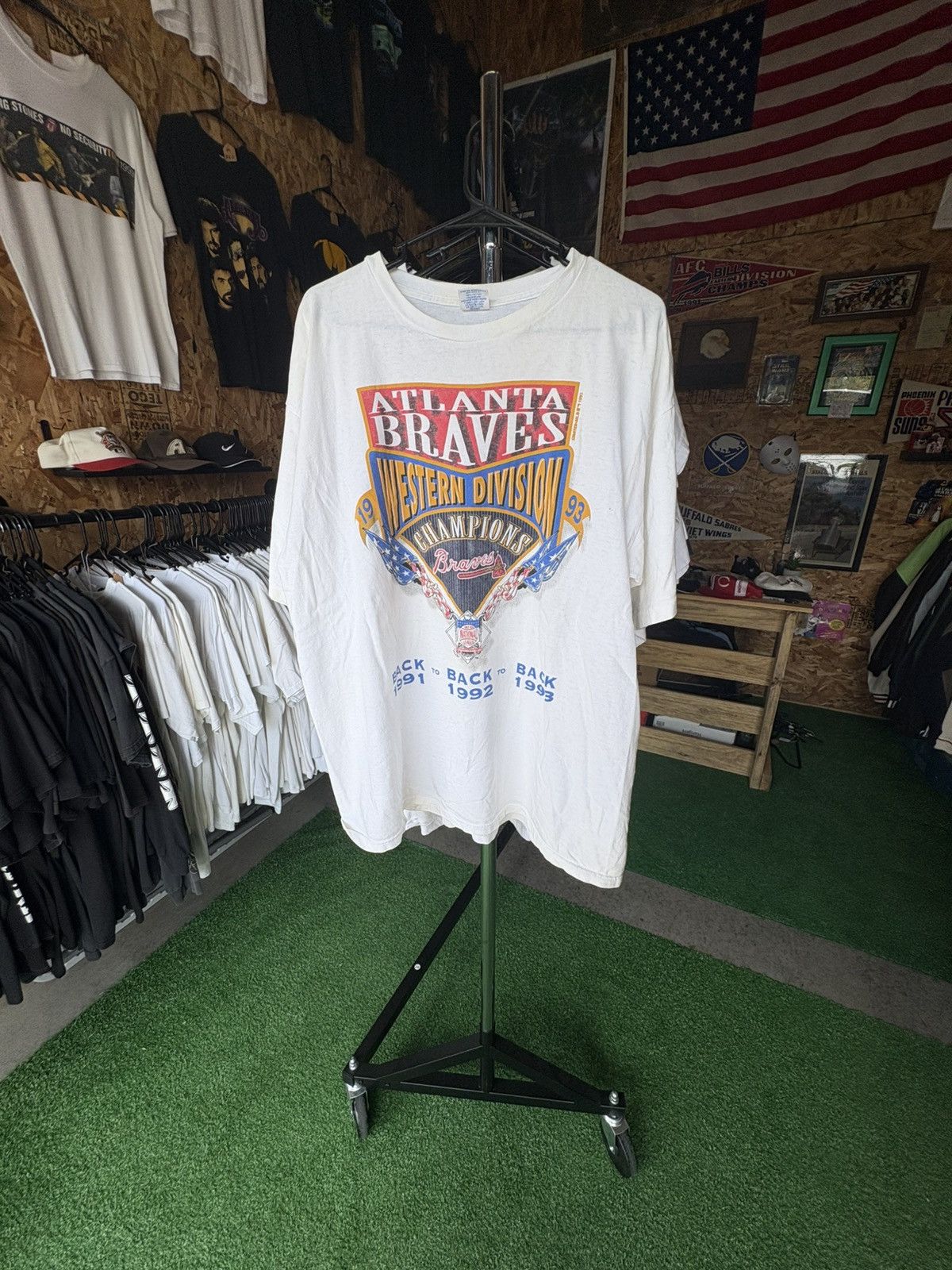 MLB 1993 Atlanta Braves Starter T-Shirt Size US XL / EU 56 / 4 - 1 Thumbnail