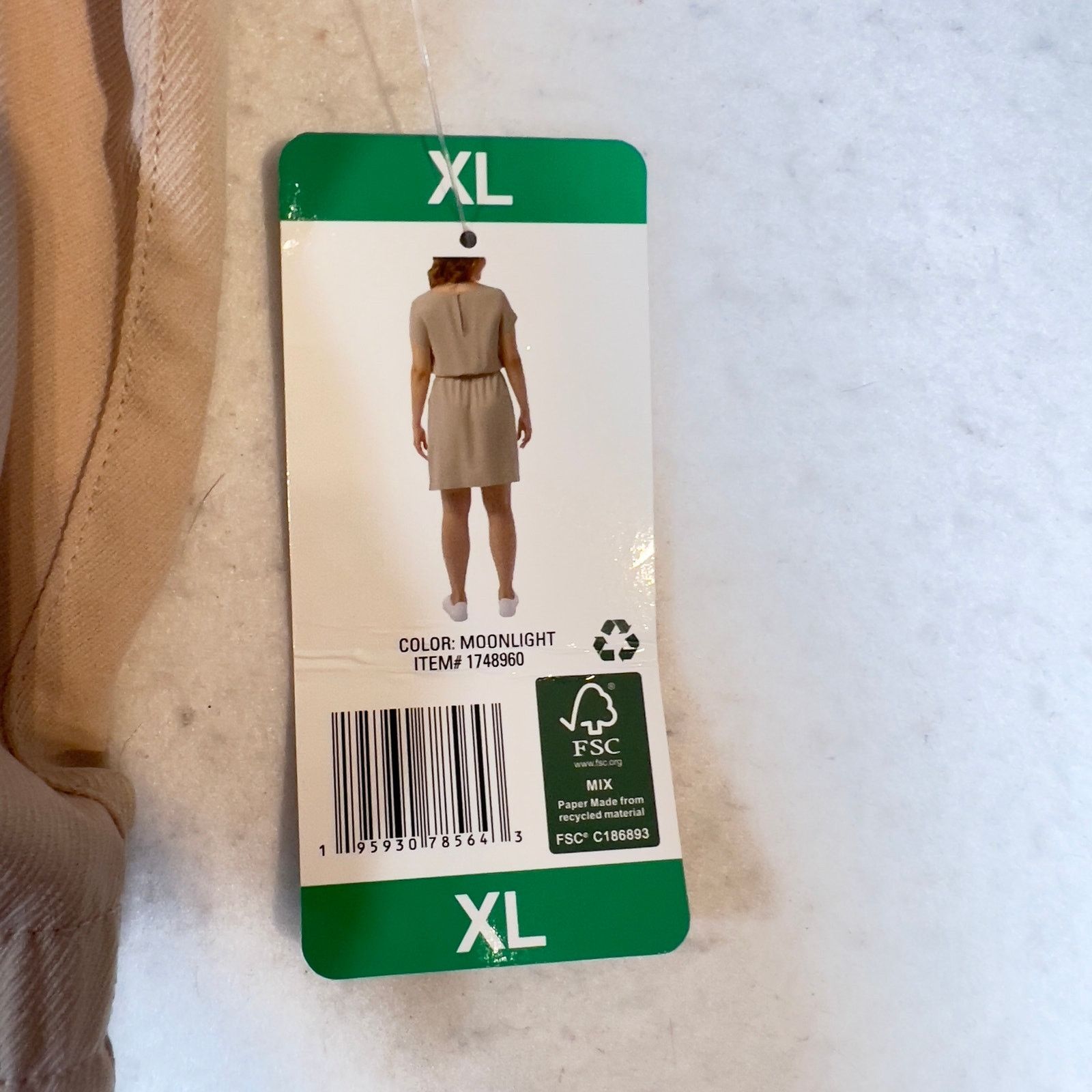 Other 32 Degrees COOL Dress Woman XL Peasant Elastic Waist 37" L Size XL / US 12-14 / IT 48-50 - 2 Thumbnail