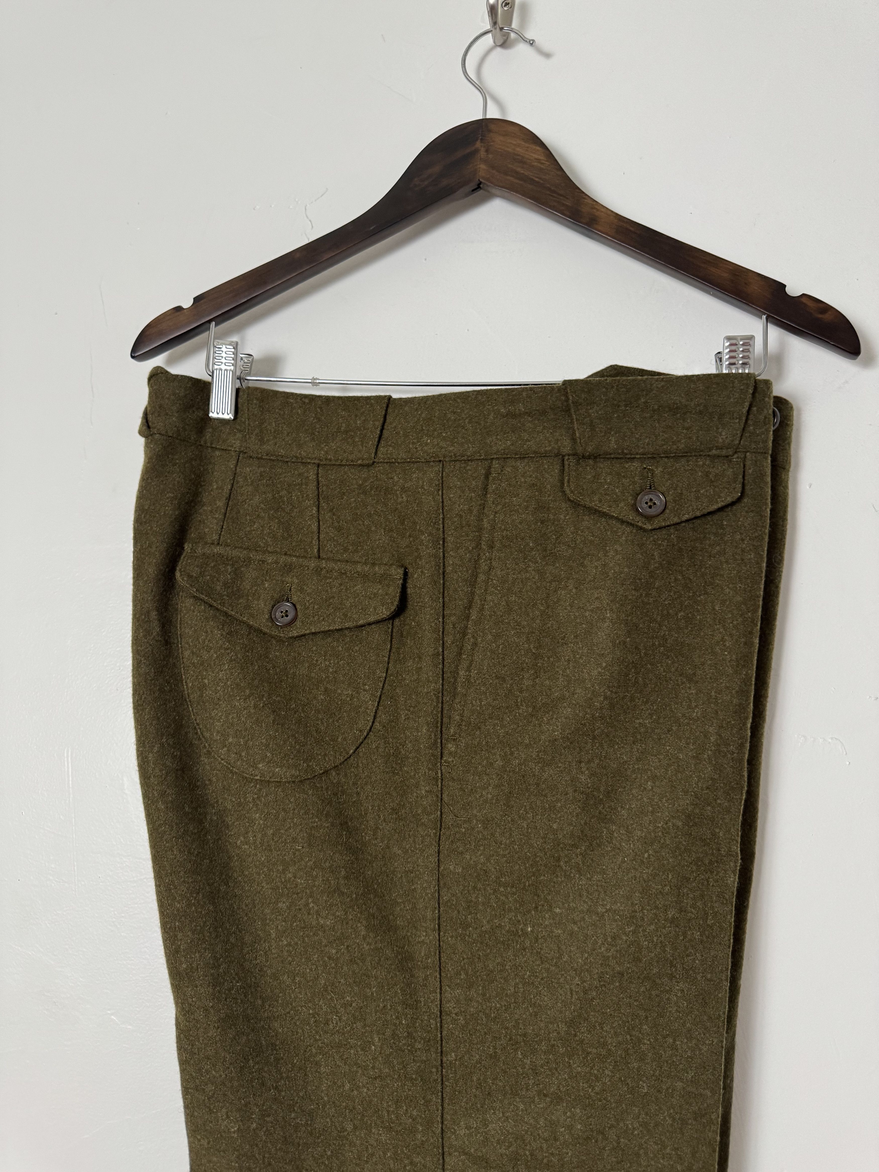 Bottega Veneta Bottega Veneta Virgin Wool Heavyweight Military Trousers Size US 36 / EU 52 - 2 Thumbnail