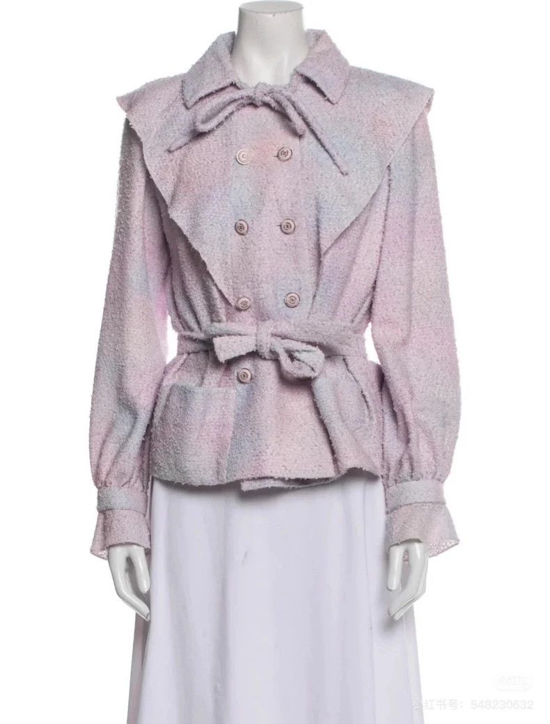 Chanel Chanel Purple fade gradient ruffled waist jacket 2504-Nexta Size XS / US 0-2 / IT 36-38 - 5 Thumbnail